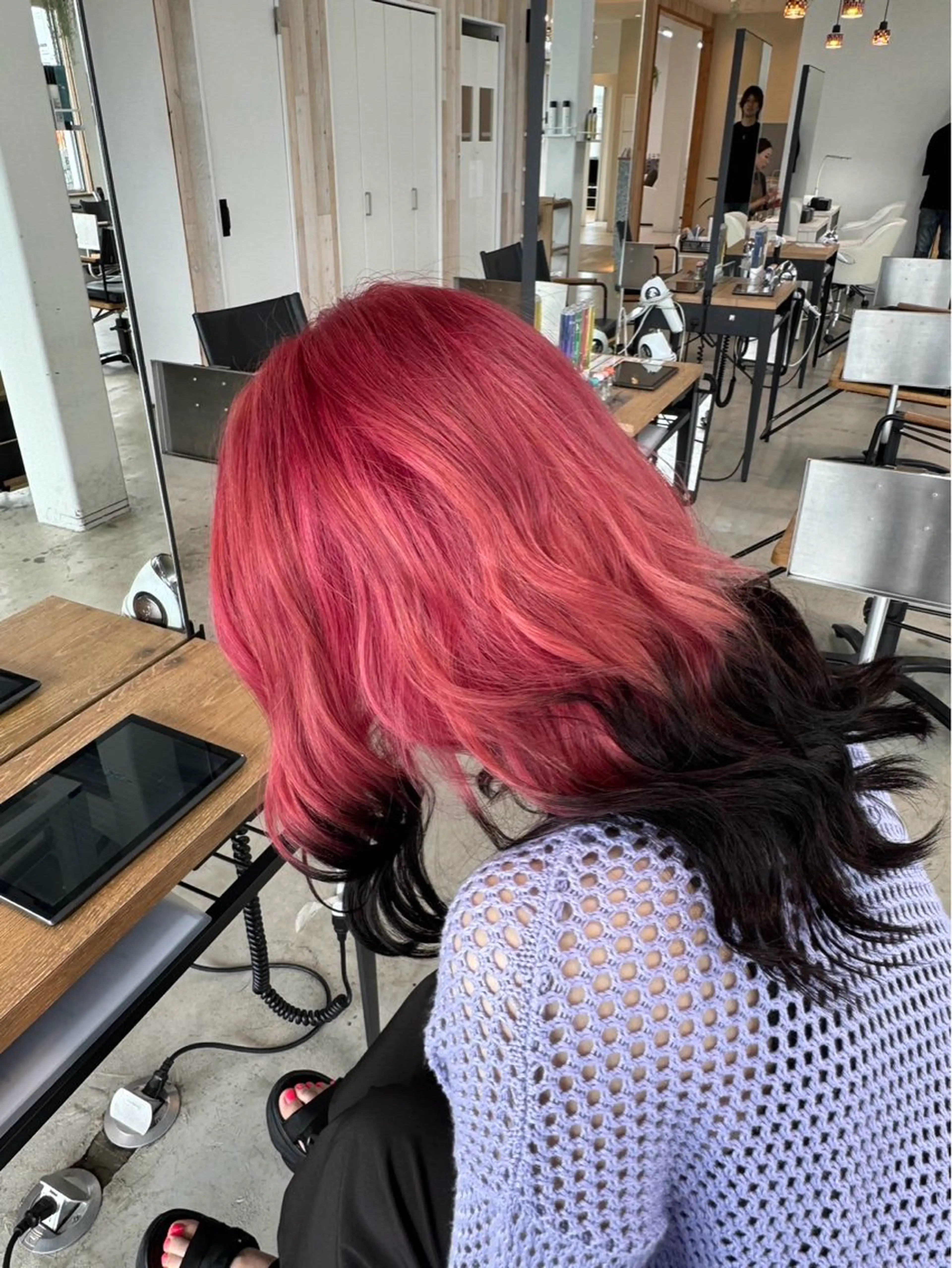 セミロング カラー ダブルカラー 渡邊 乃愛のマツエク・マツパデザイン