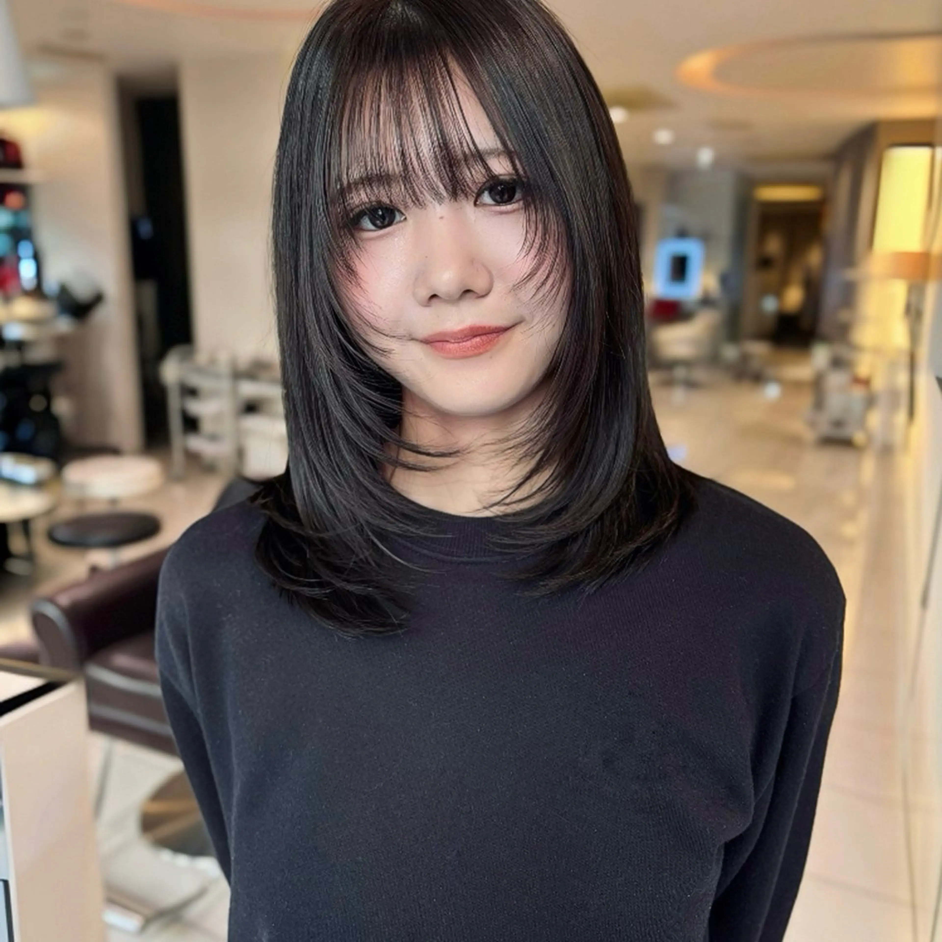 ミディアム ハッシュカット/四条 烏丸/寺本弘樹のヘアスタイル