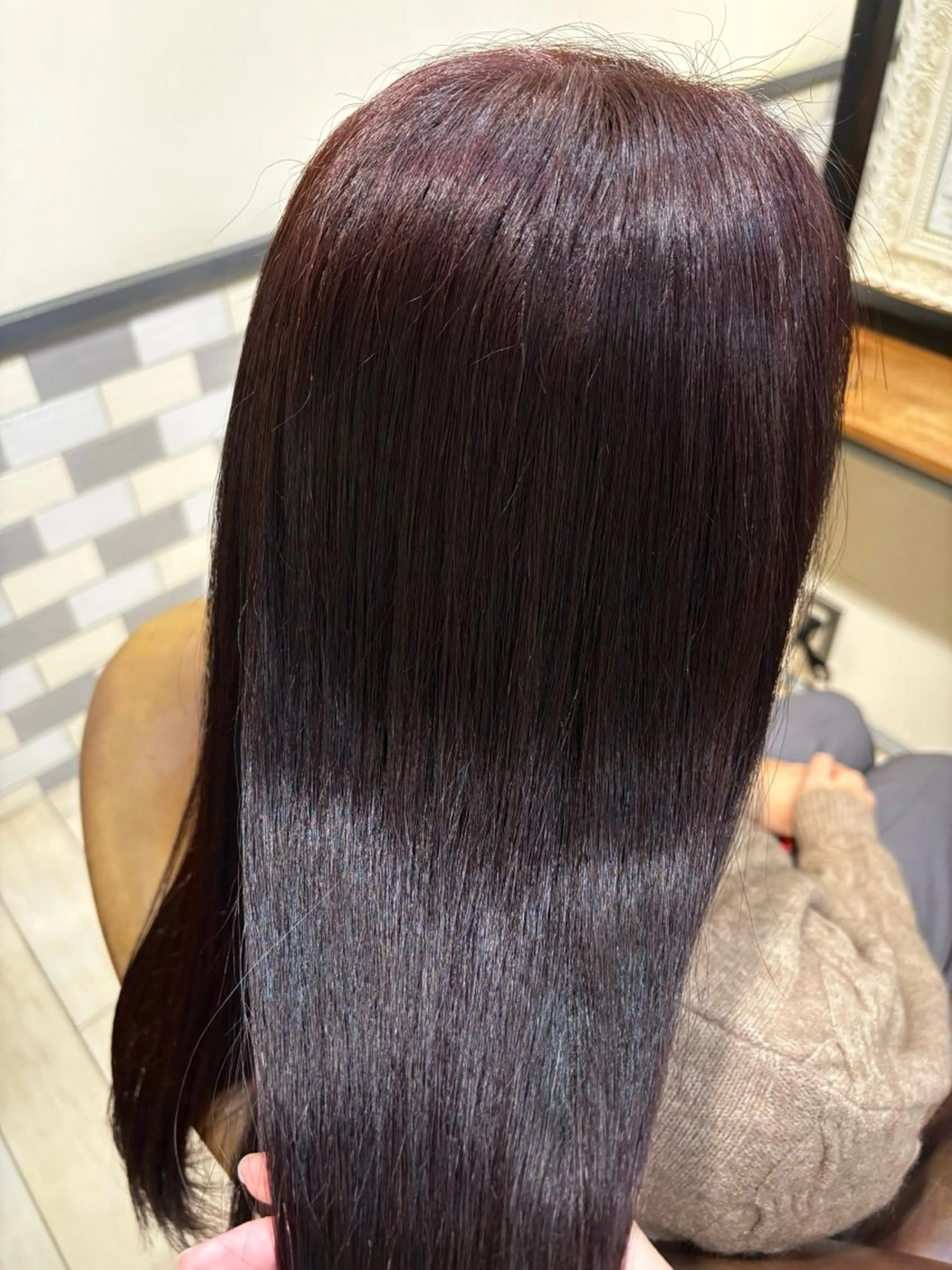 ロング カラー ブラウンカラー レッドカラー レッドブラウン 古屋 澪　艶髪カラー✨のヘアスタイル