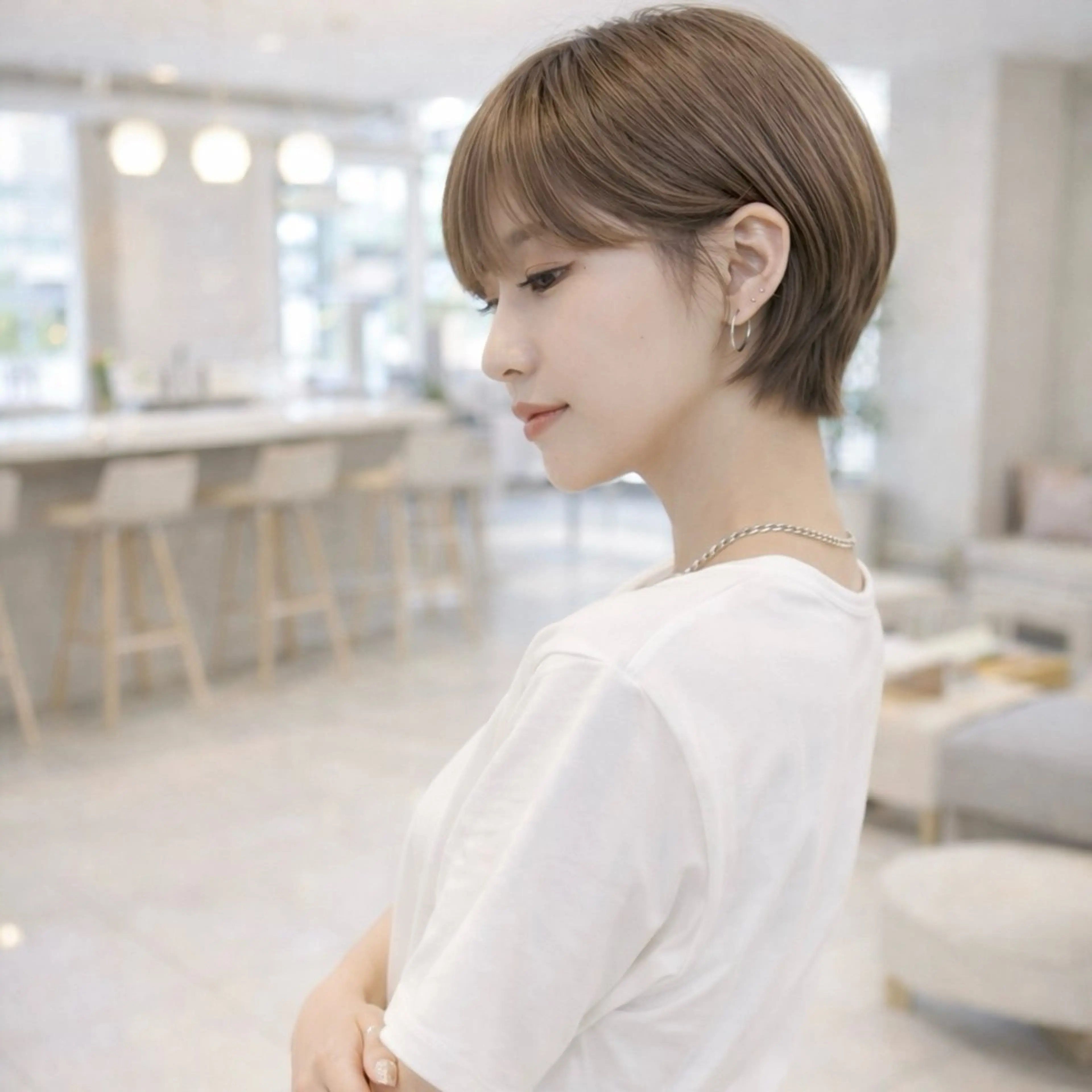 ショート カラー ヘアカラー トリートメント 一ノ瀬 暁のヘアスタイル