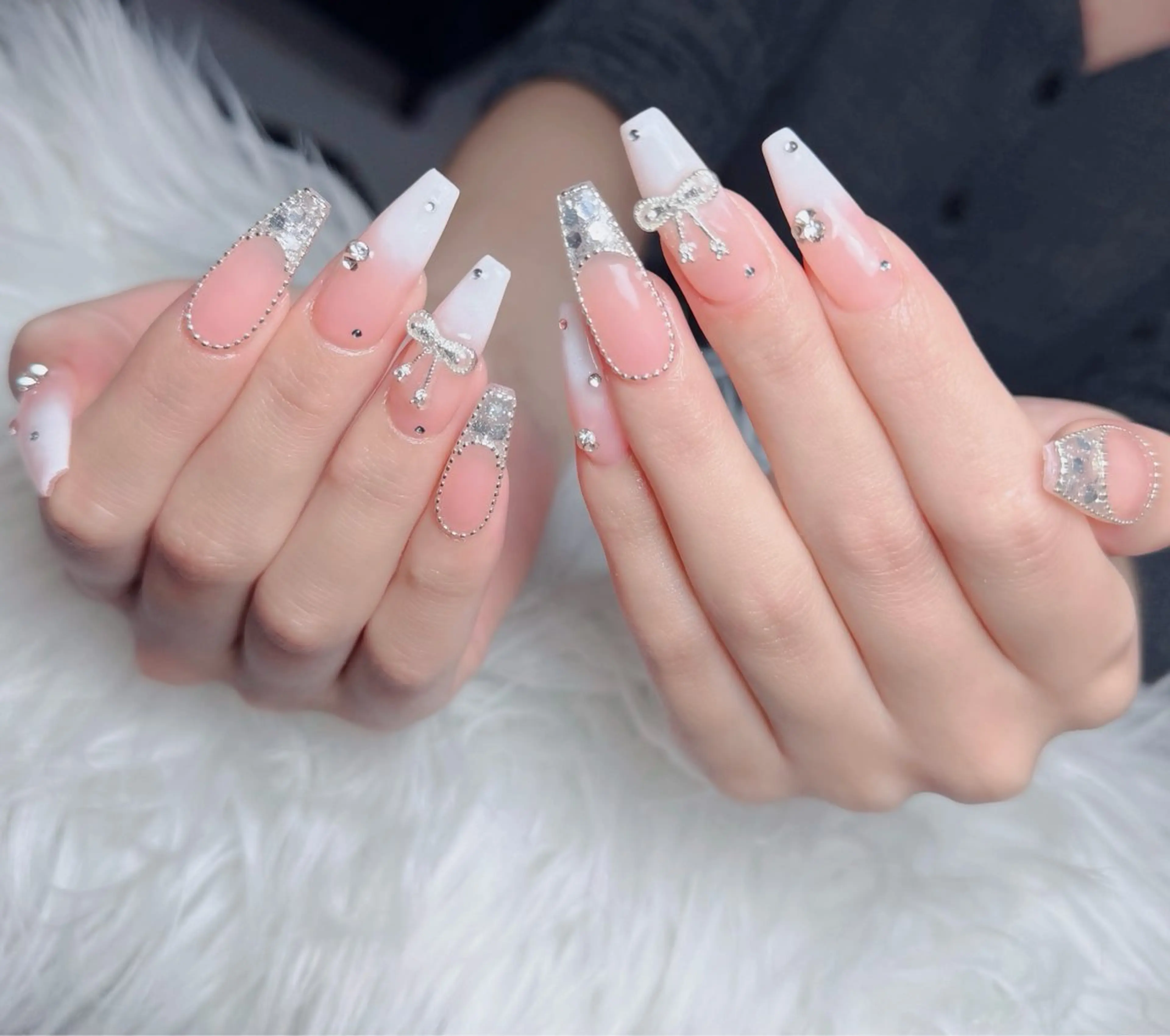 ネイル アートネイル フレンチネイル ジェルネイル 韓国ネイル マグネットネイル ハンドネイル Lenie Nail Okuboのネイルデザイン