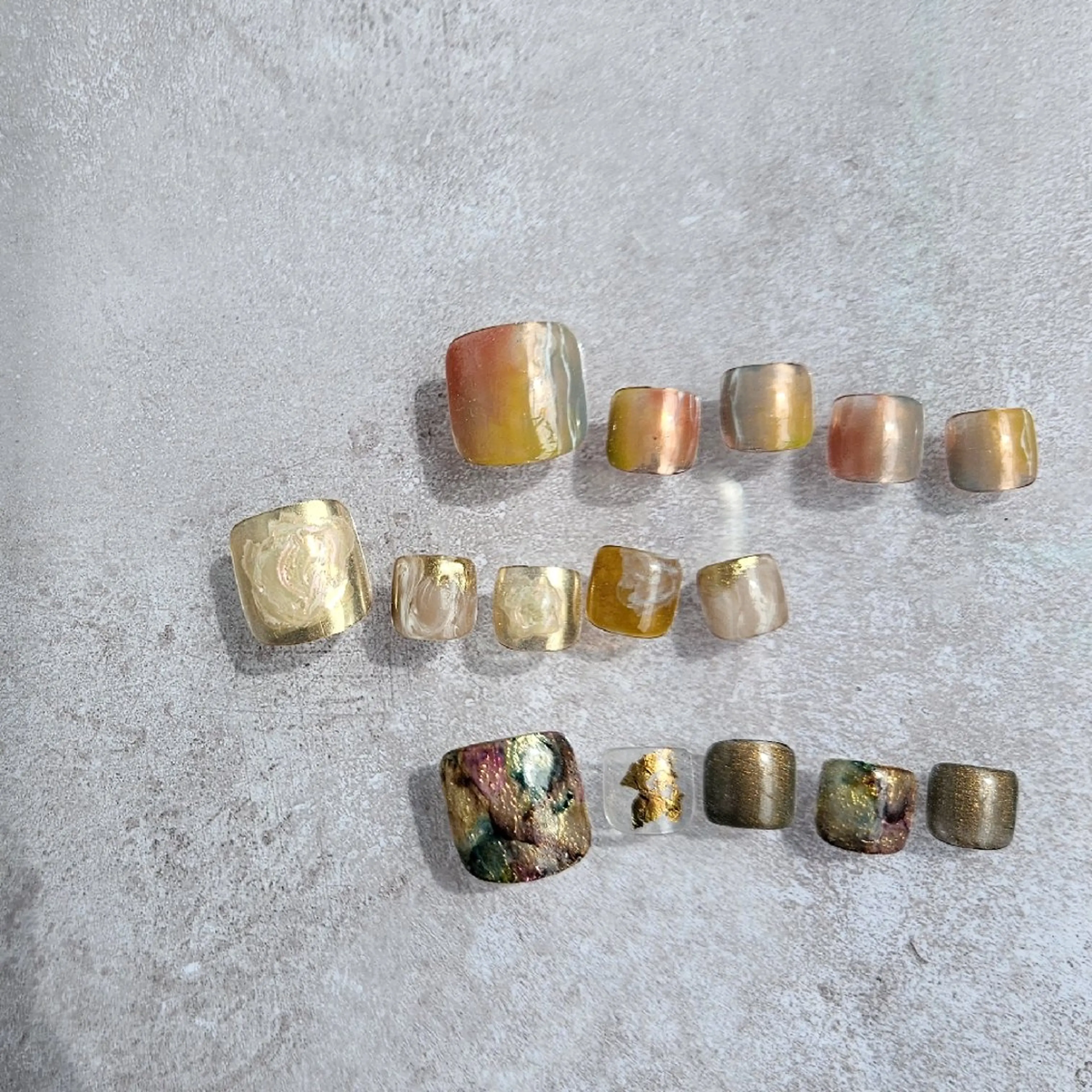 ネイル フットネイル ジェルネイル ニュアンスネイル パラジェル フットネイル Nailsalon manoのネイルデザイン