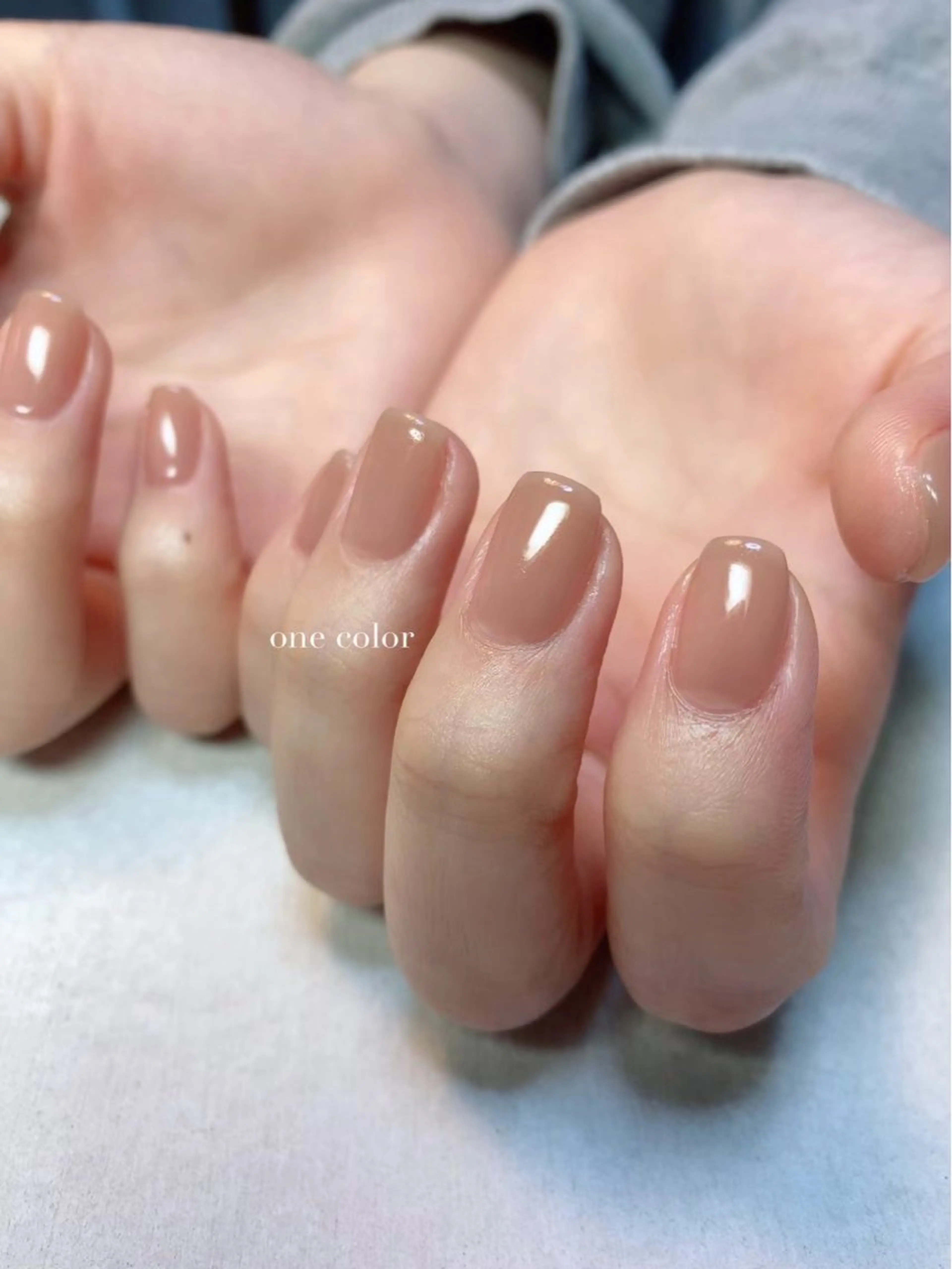 ✋ワンカラー  オフ無の写真