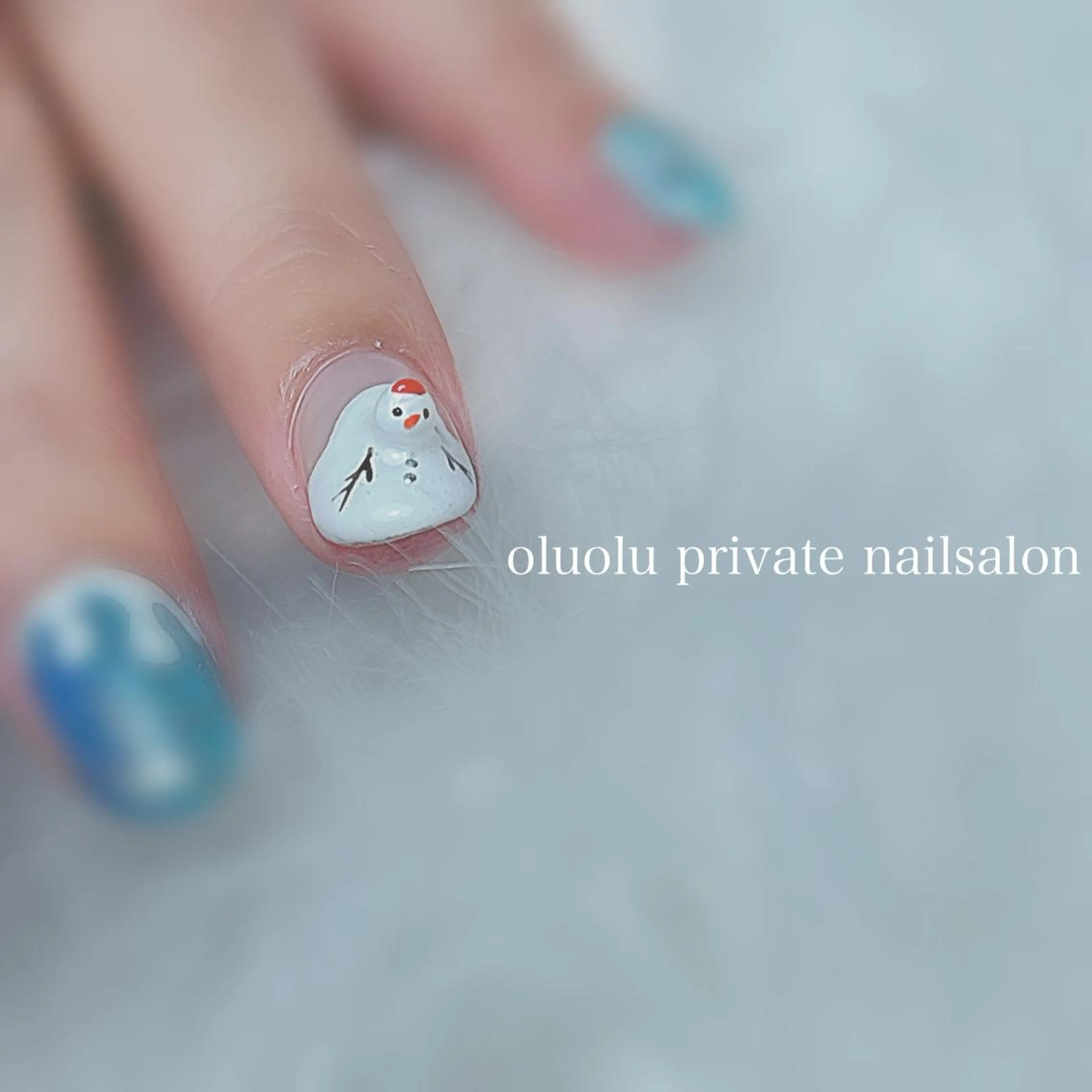 ネイル 冬ネイル ハンドネイル 大村 紬華のネイルデザイン