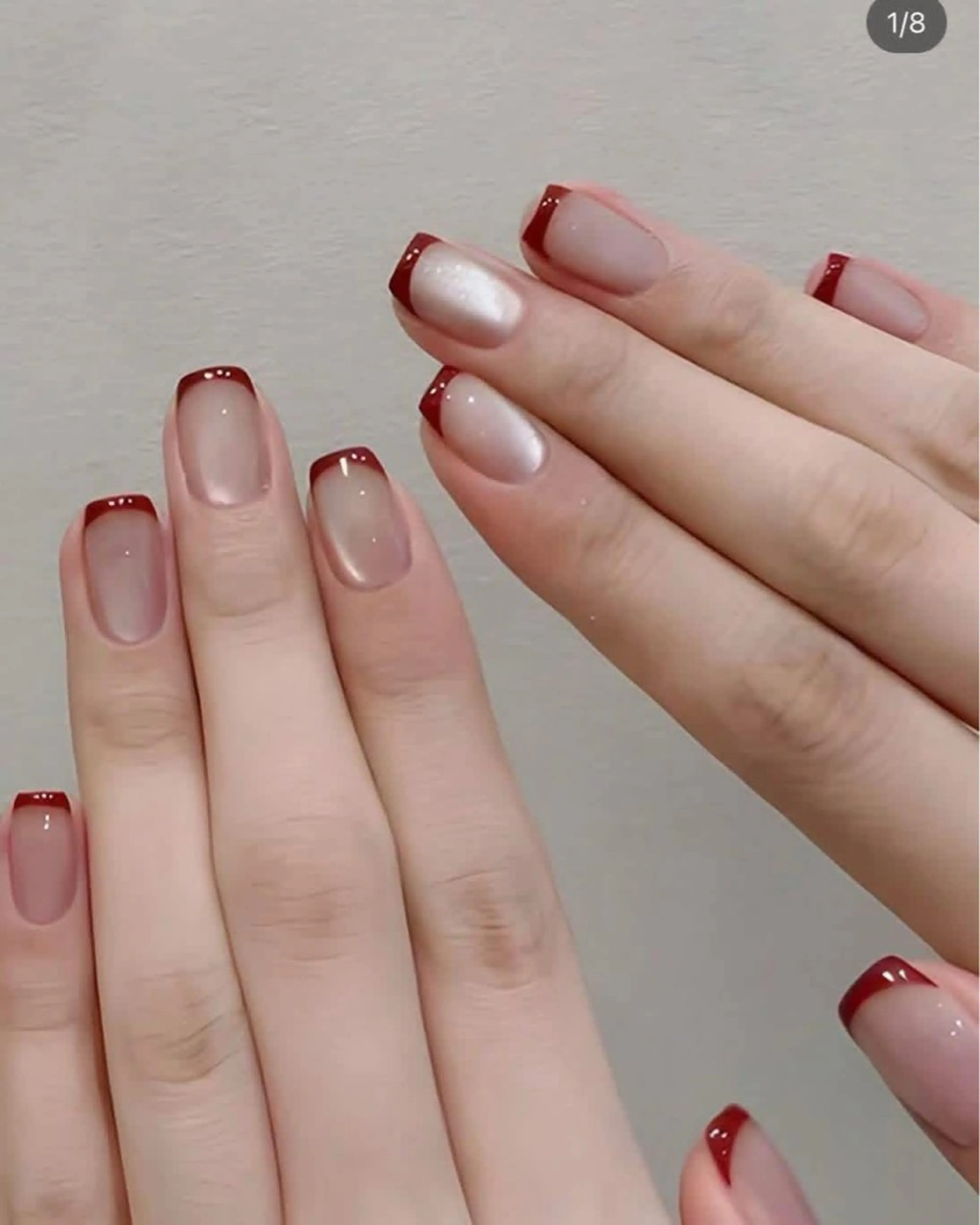 ネイル オーロラネイル チークネイル フットネイル フレンチネイル 韓国ネイル ハンドネイル Lumi Nailのネイルデザイン