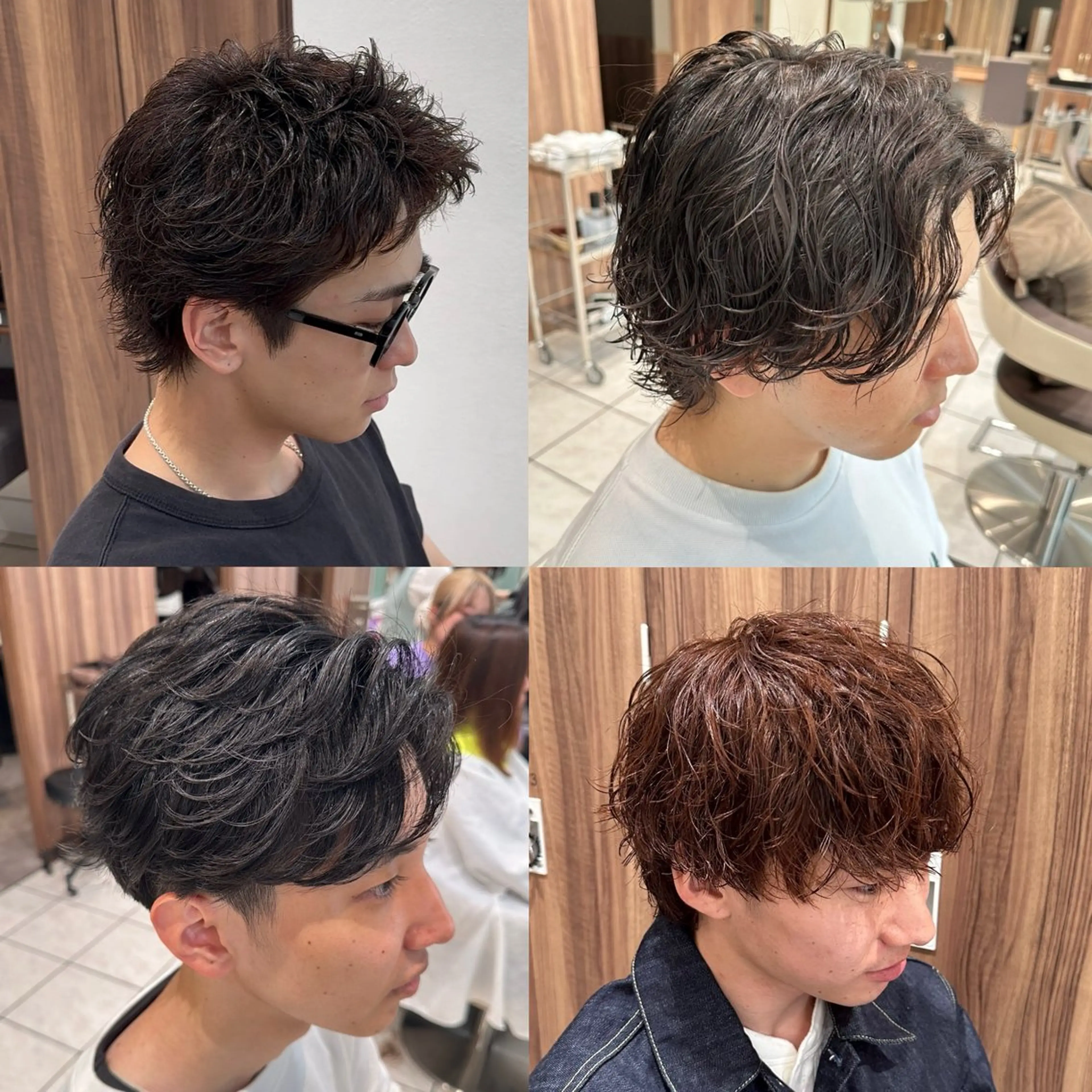 パーマ メンズ カット パーマ トリートメント メンズ特化／トレンド スタイル／白澤のヘアスタイル