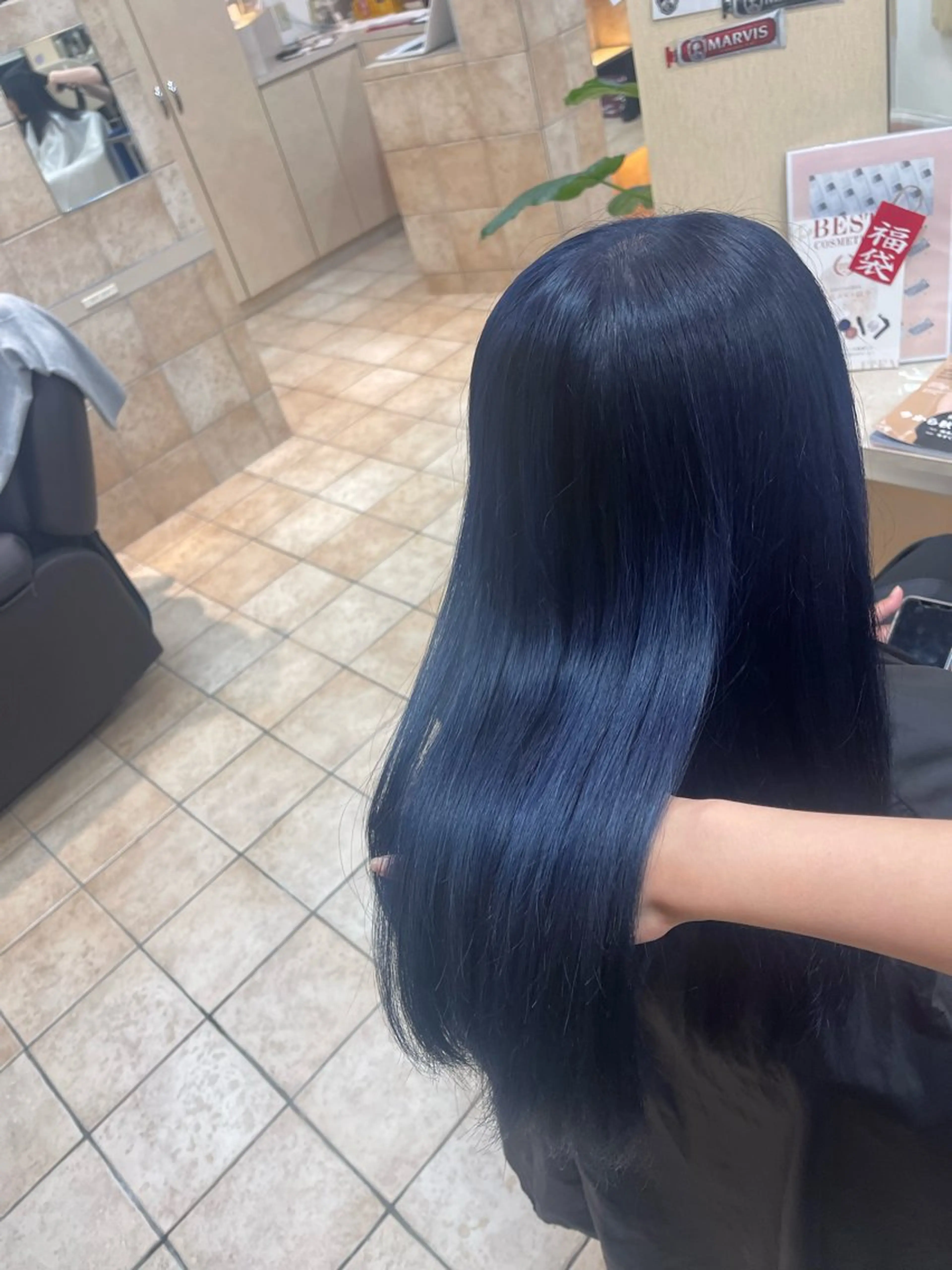 カラー ネイビーカラー ヘアカラー BENI仙台柳生店 HIGUCHI🎀のヘアスタイル