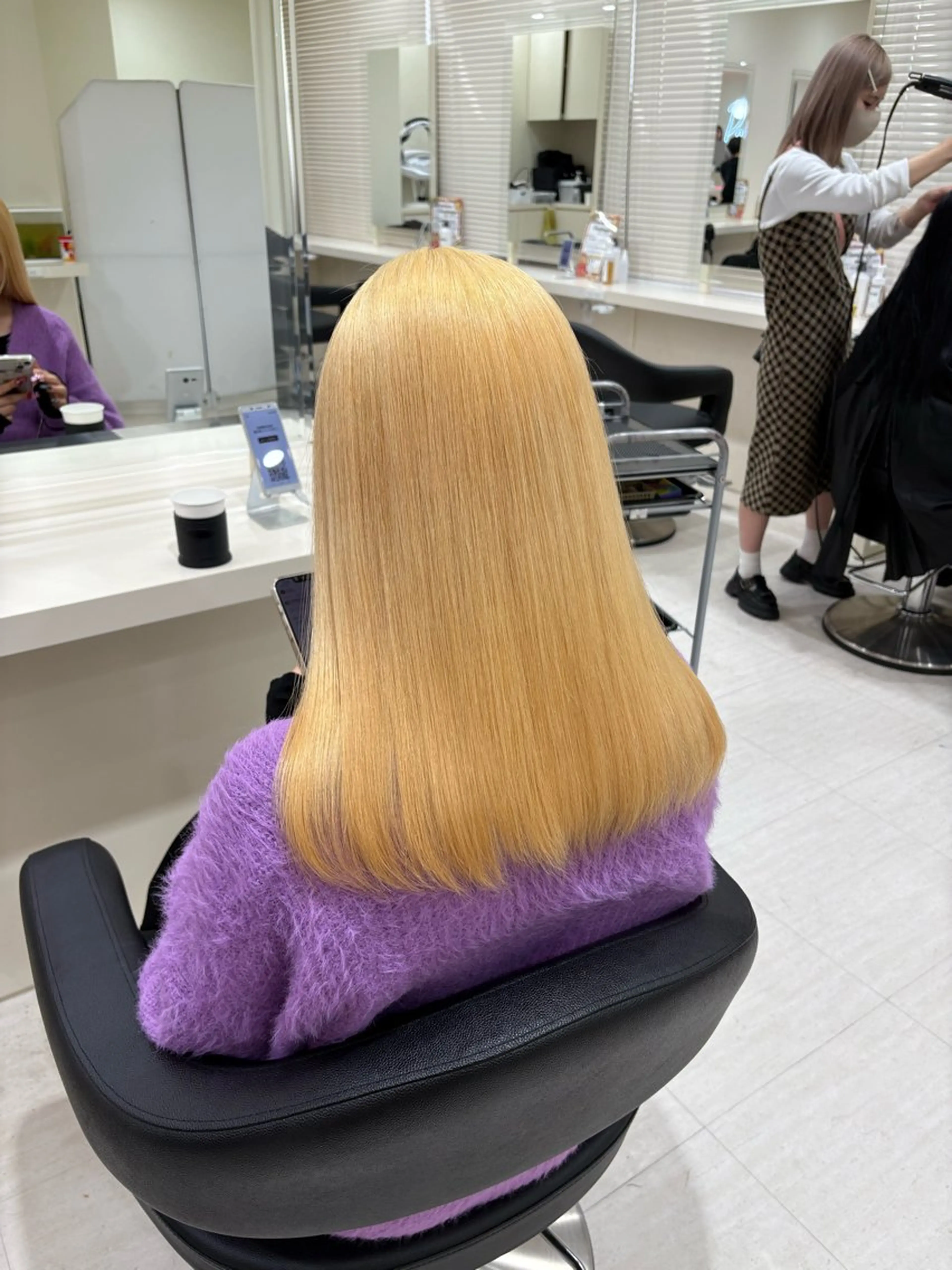 ミディアム カラー ヘアカラー 💟RINNA 艶カラー💟のヘアスタイル