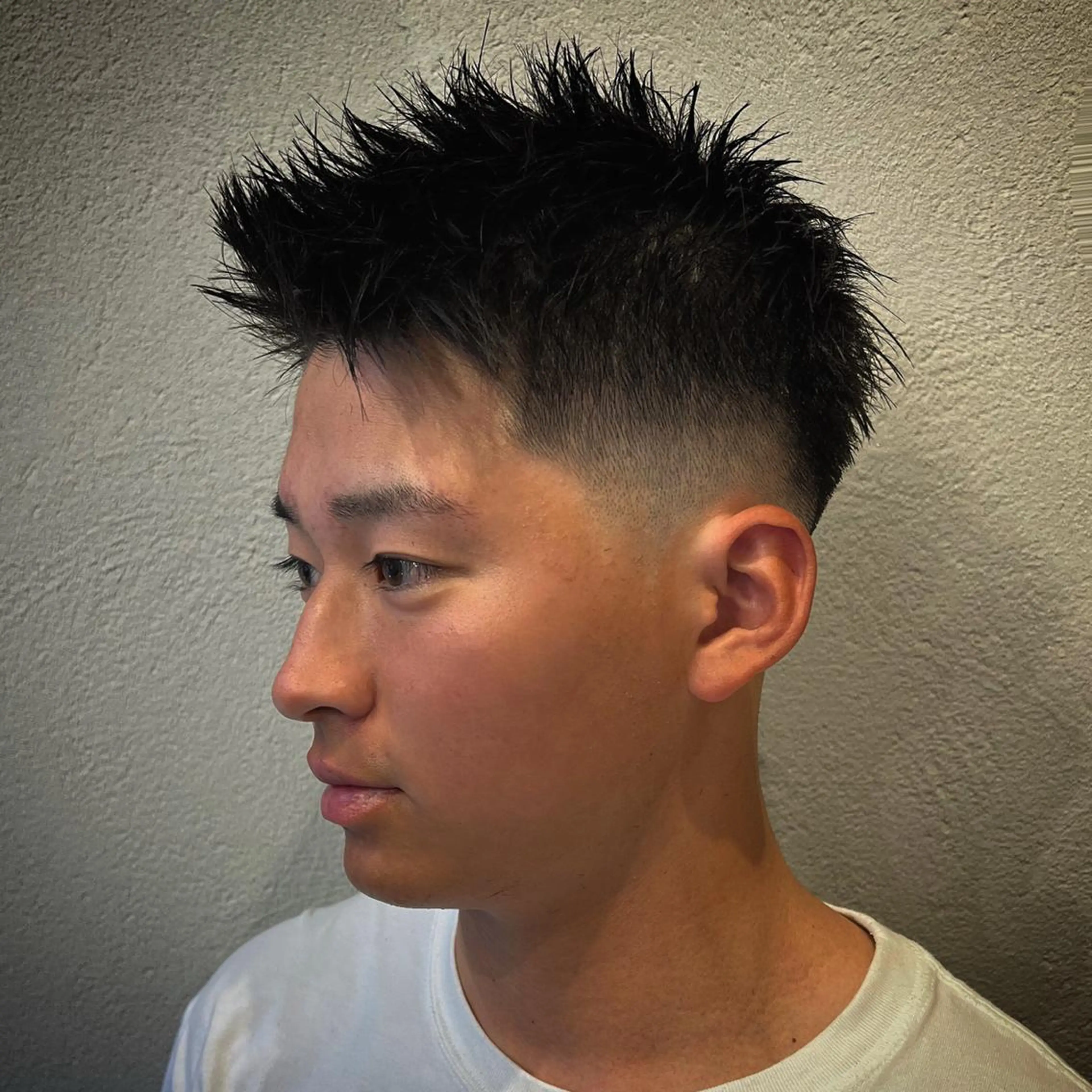 ショート パーマ メンズ フェードカット メンズ特化/パーマ/ メッシュ/竜成のヘアスタイル