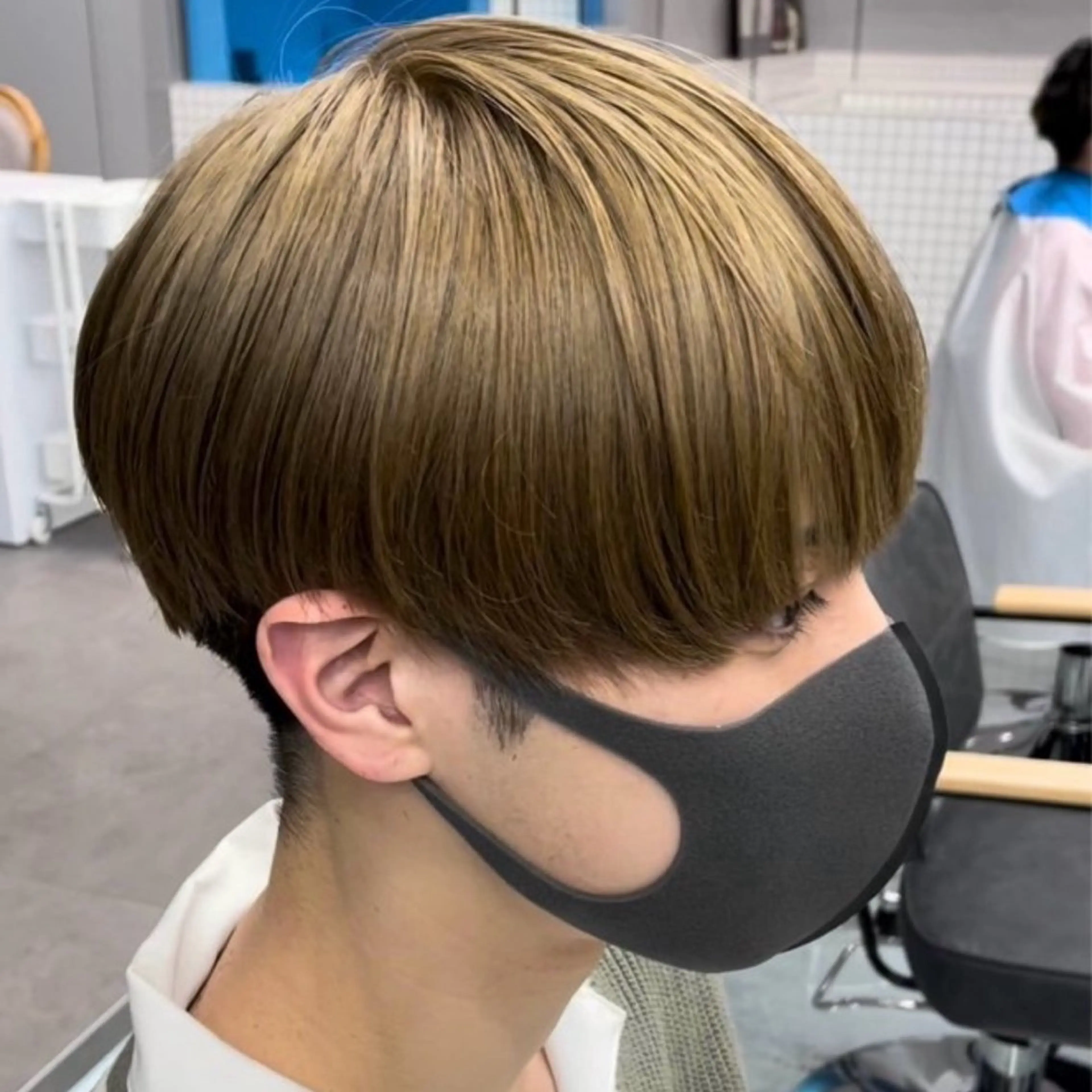 ショート カラー メンズ カット メンズパーマ/ メッシュ📍ﾕﾘのヘアスタイル