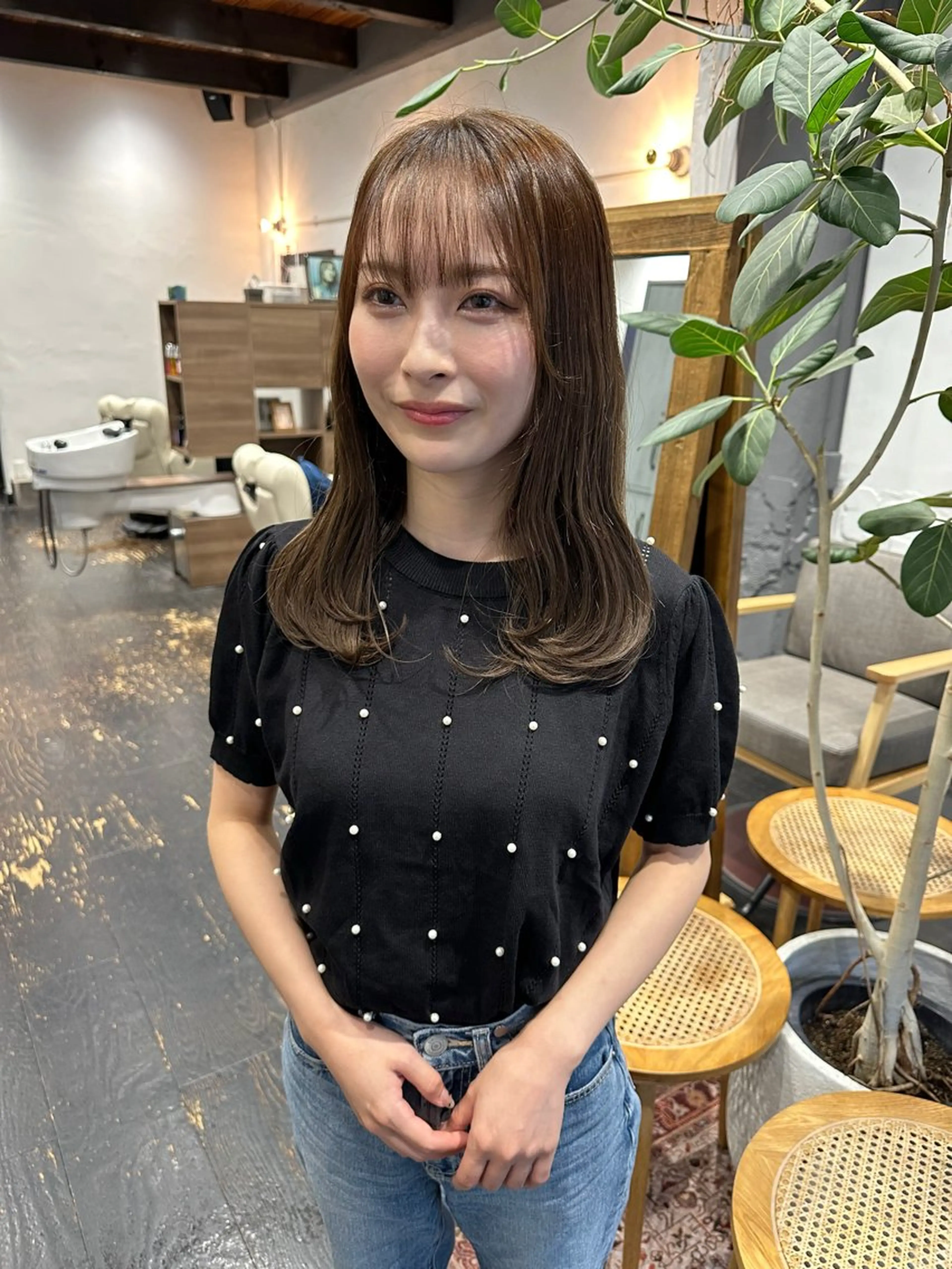 セミロング ARCOIRIS by　doll hair所属・稲本麻衣 【韓国ヘア】のヘアスタイル