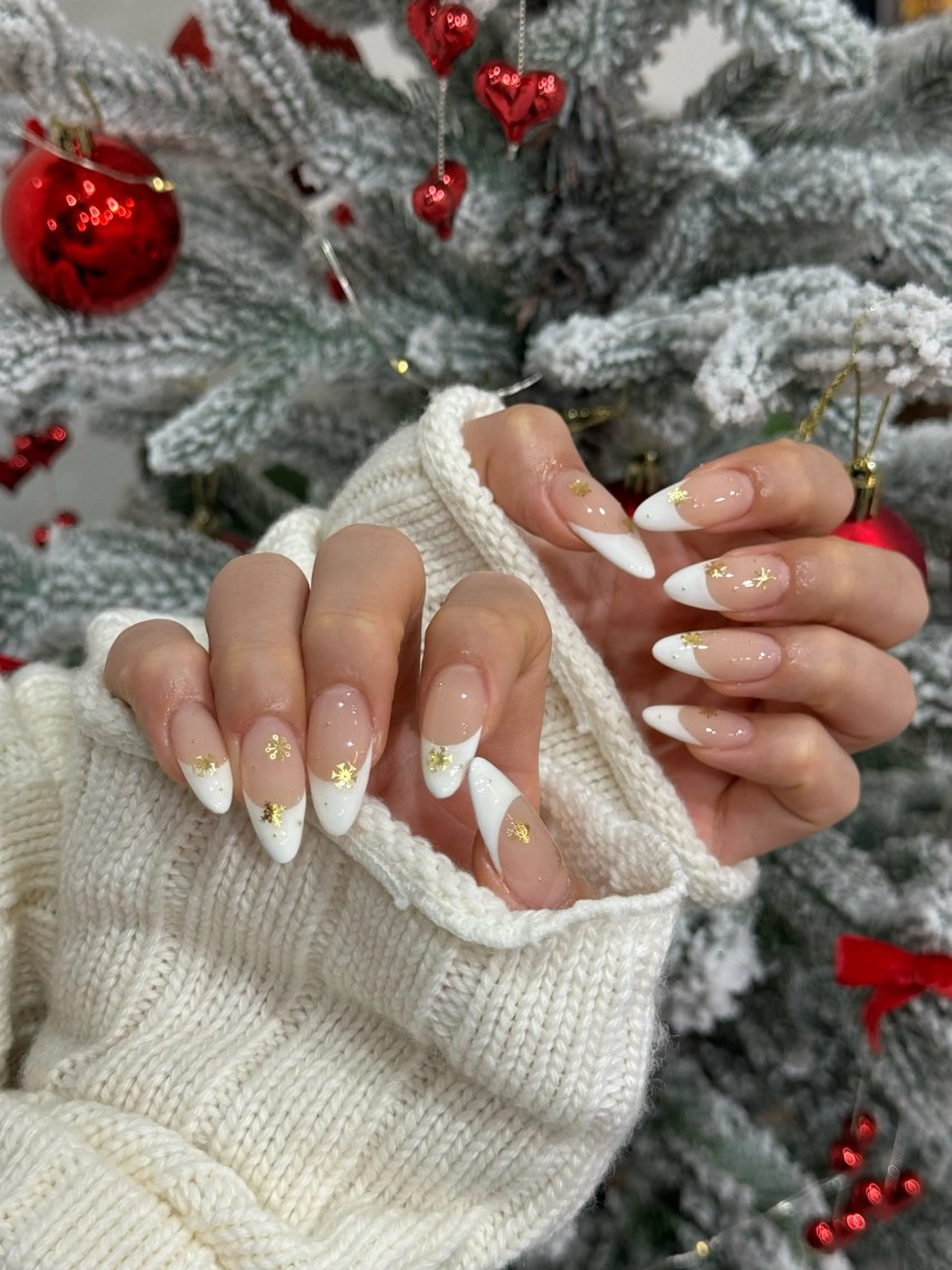 ネイル アニマル柄 ボルドー ブラウン フレンチネイル ゴールド ハンドネイル MILO 168 池袋のネイルデザイン