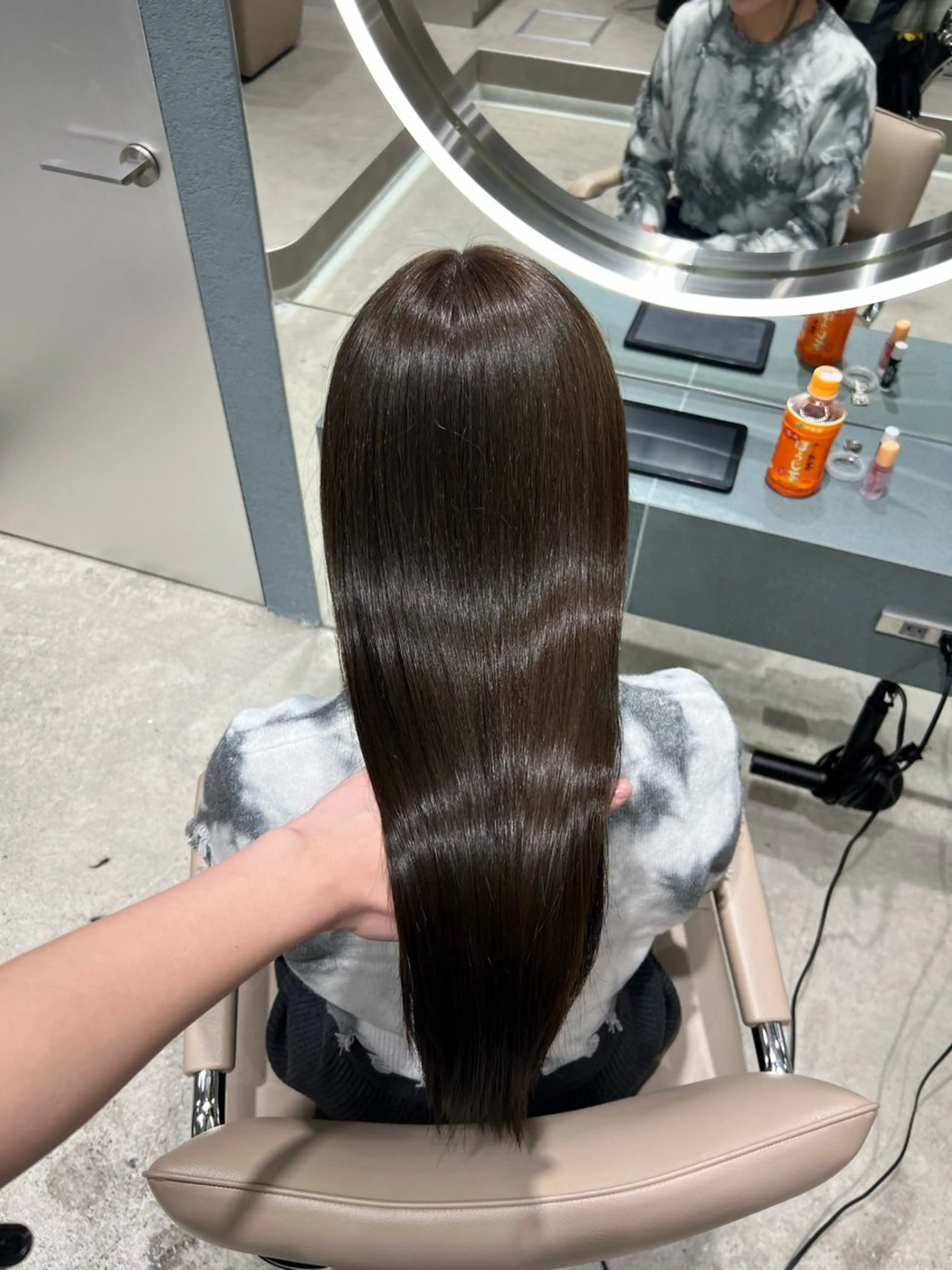 ミディアム カラー ヘアカラー トリートメント ✨髪質改善 縮毛矯正 艶髪 立川 コウキ✨のヘアスタイル