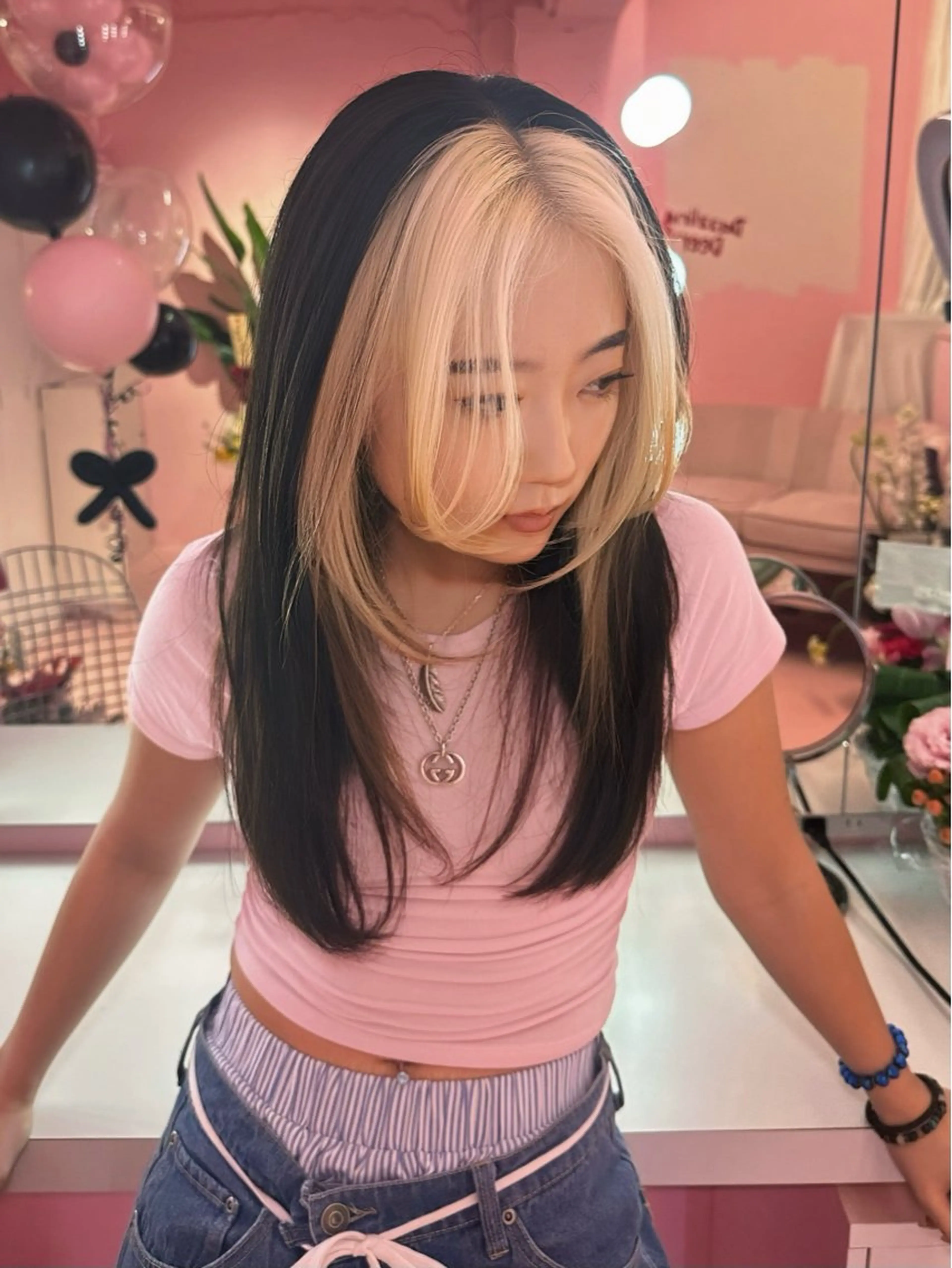 セミロング ブリーチカラー 特化/MAHIROのヘアスタイル