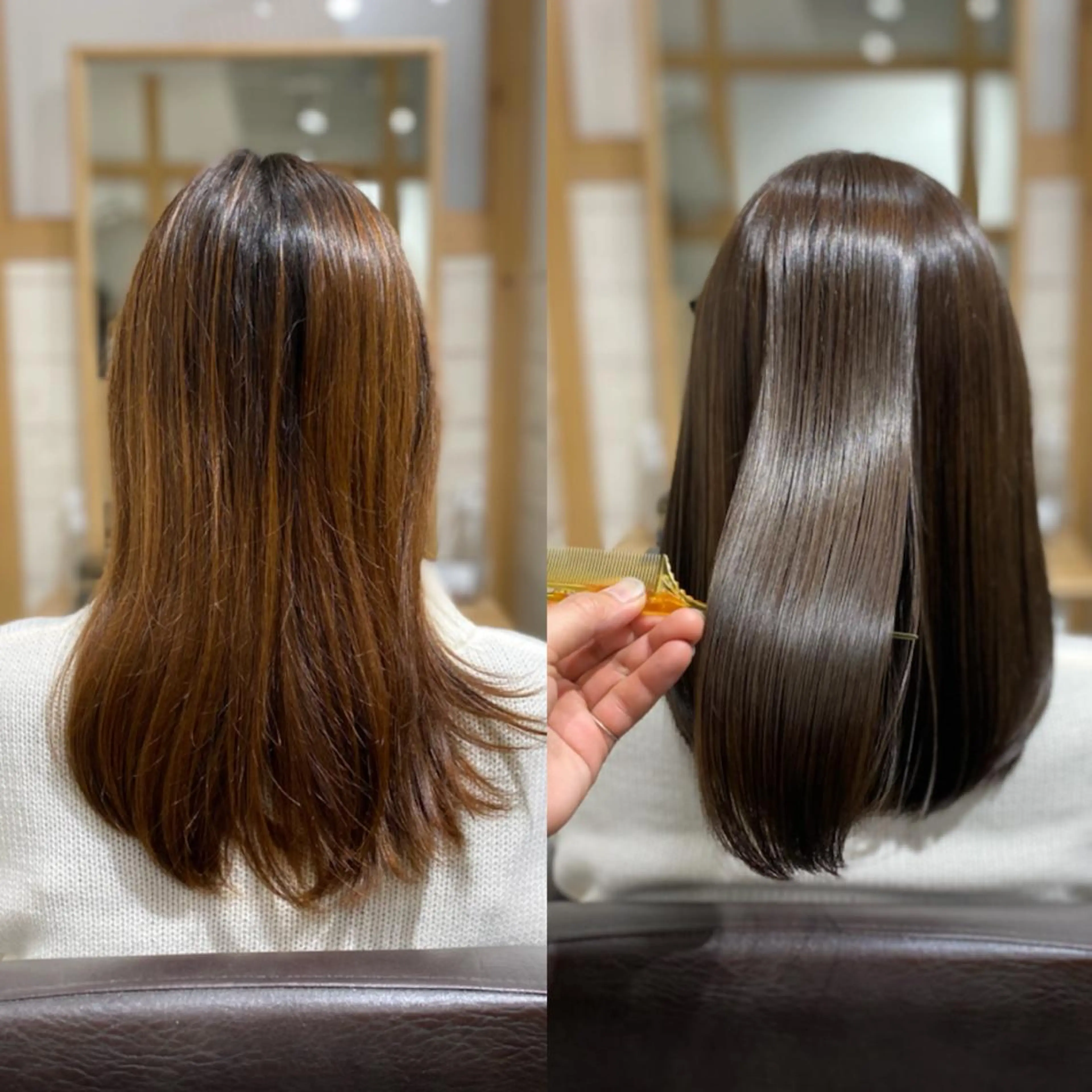 ミディアム カラー ✨髪質改善特化✨ HAJIMEのヘアスタイル