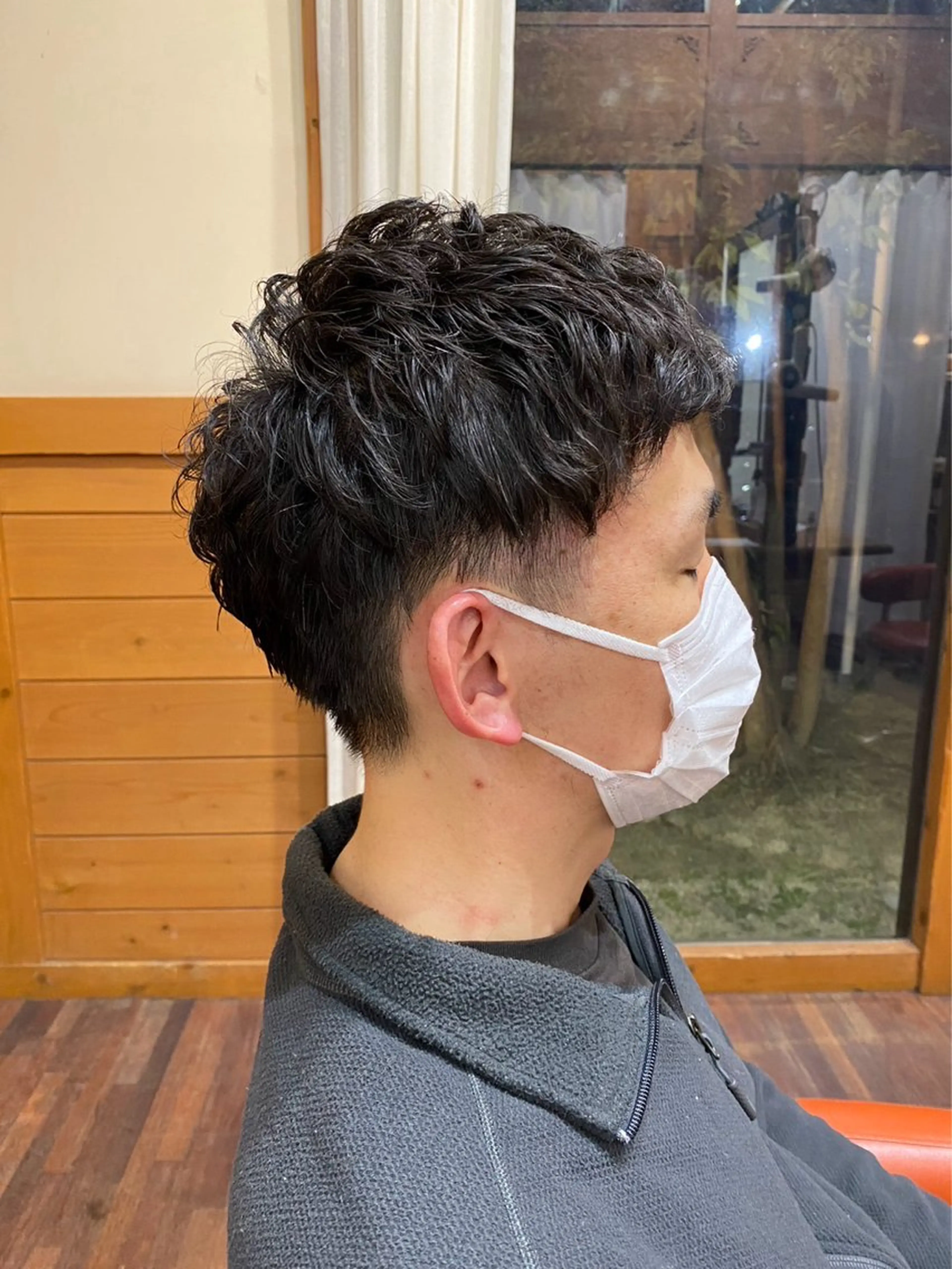 パーマ メンズ 三上 涼帆のヘアスタイル