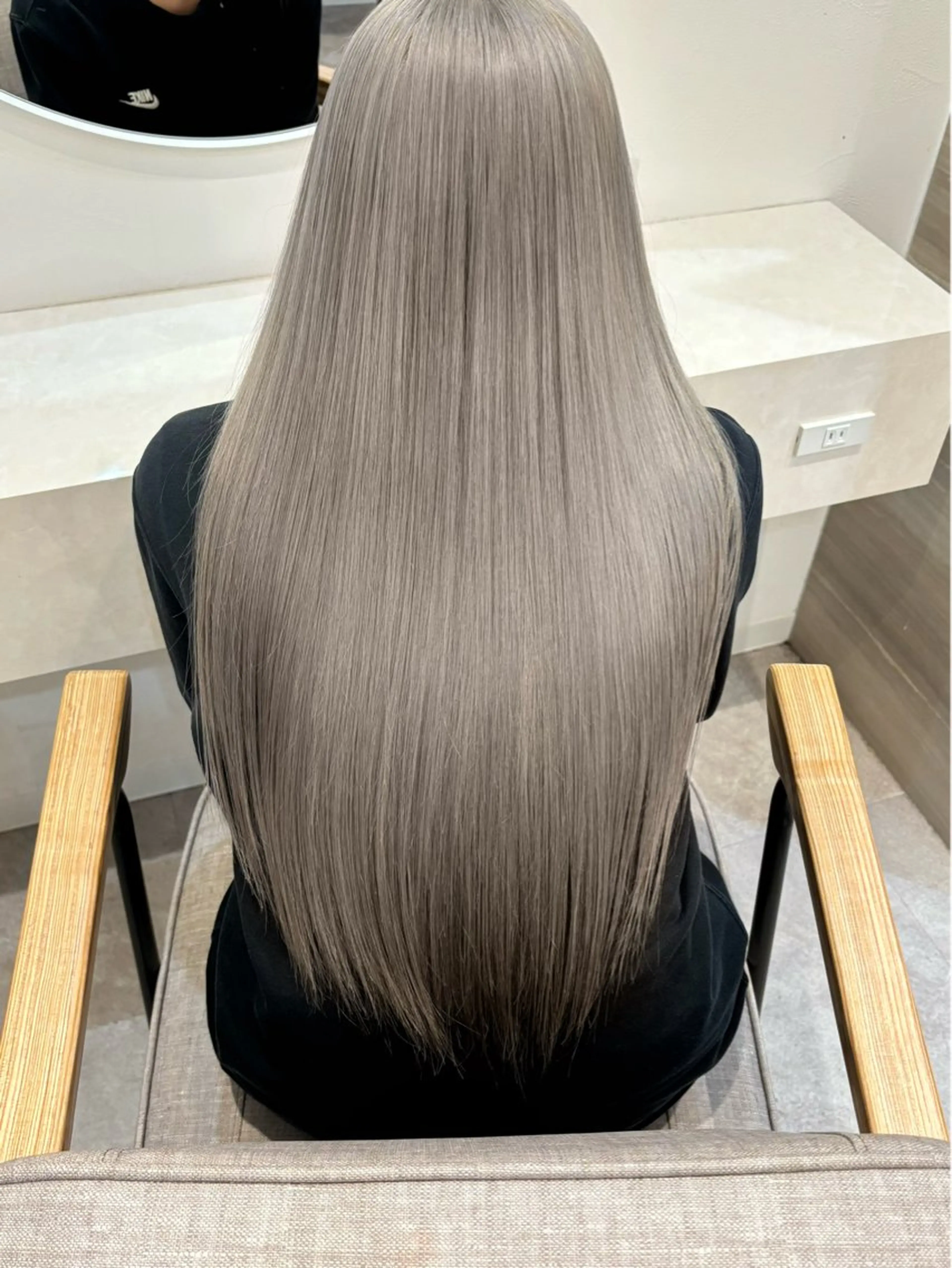 ロング カラー パーマ ヘアアレンジ メンズ 🤍韓国風/艶髪🤍 鳥越美羽のヘアスタイル