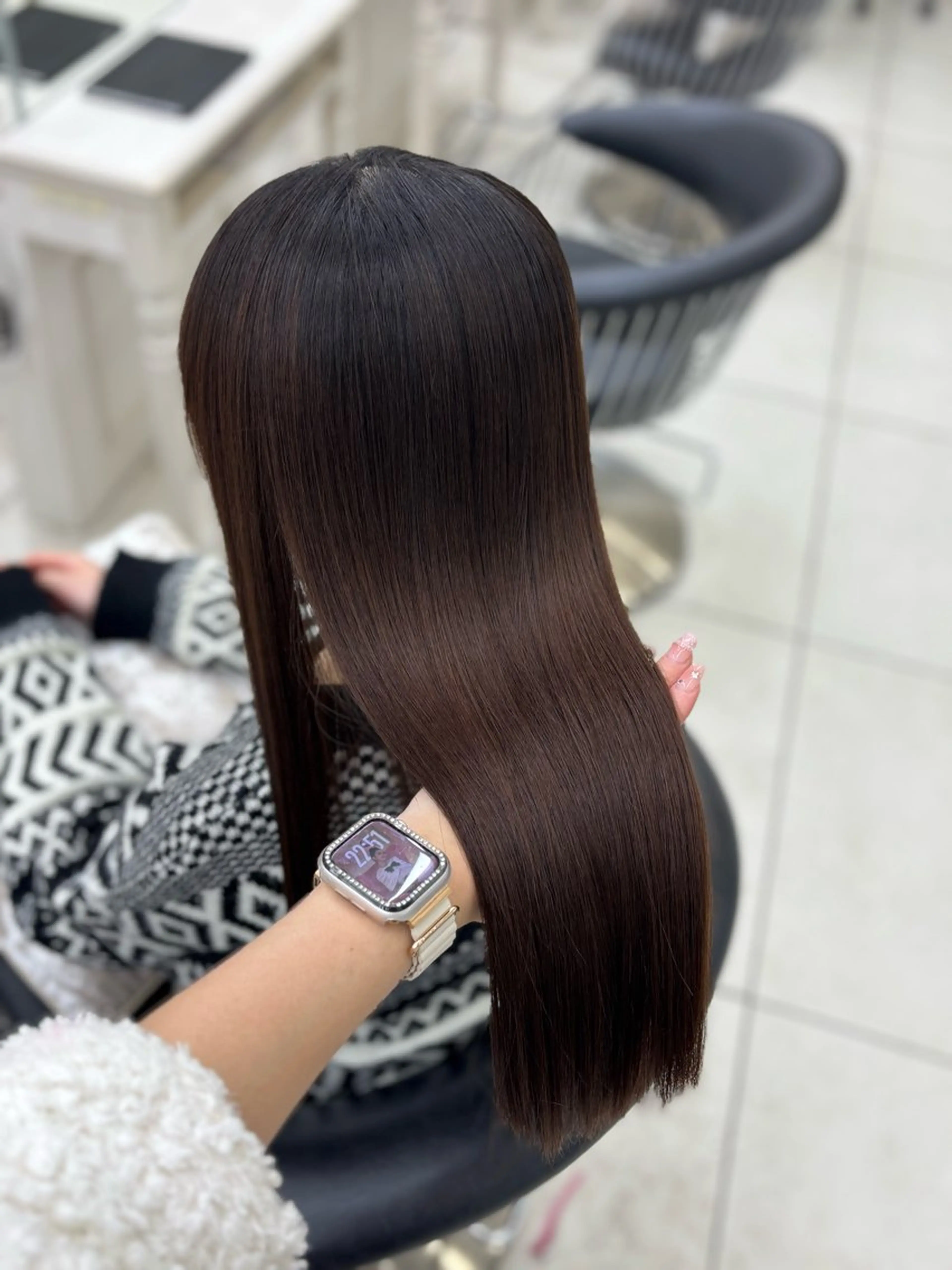 パーマ ストレートパーマ 縮毛矯正 Euphoria銀座店所属・縮毛矯正/カラー 🎀𝐒𝐀𝐊𝐈のヘアスタイル