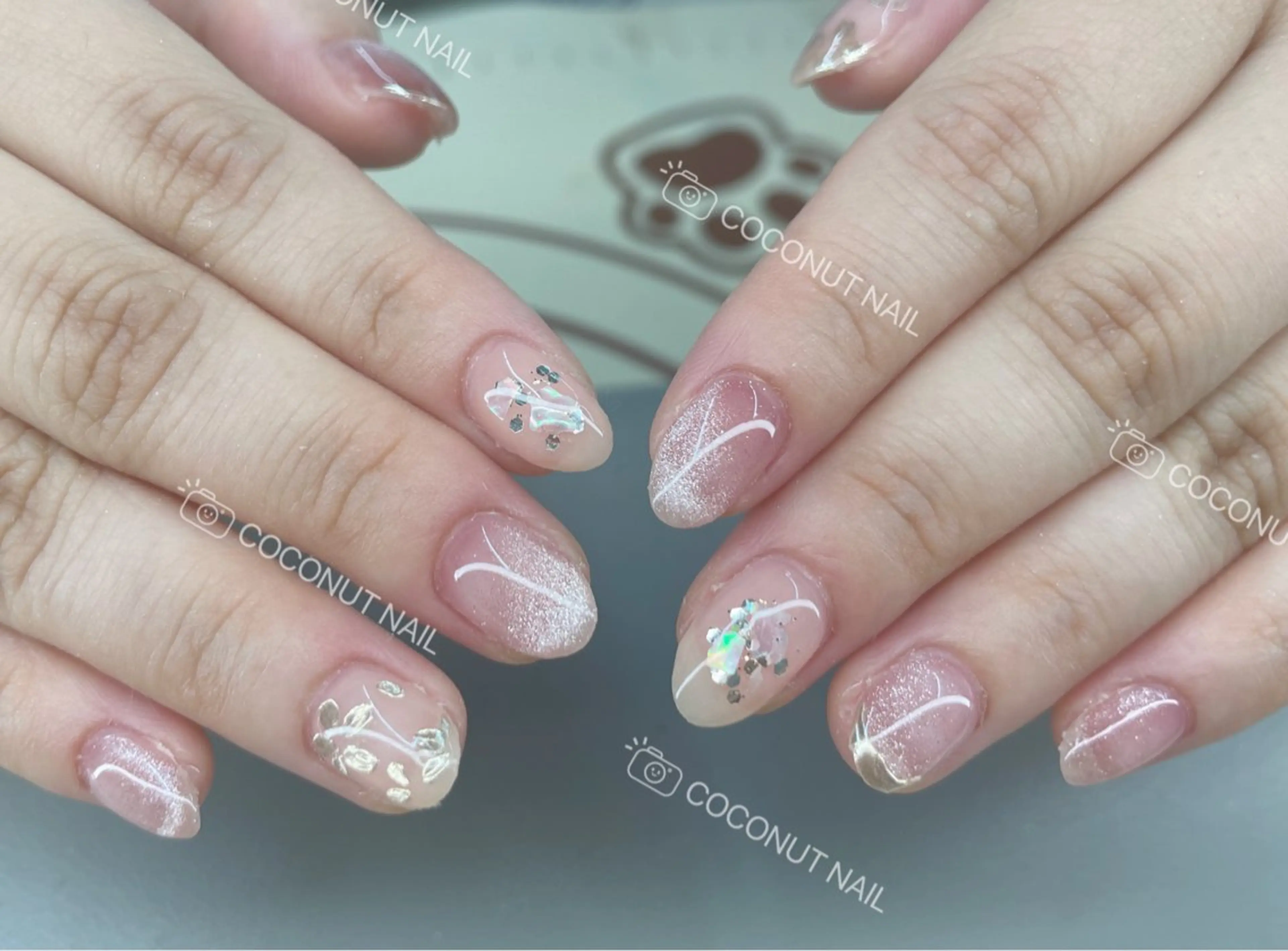 ネイル ハンドネイル 神田 ココナッツのネイルデザイン