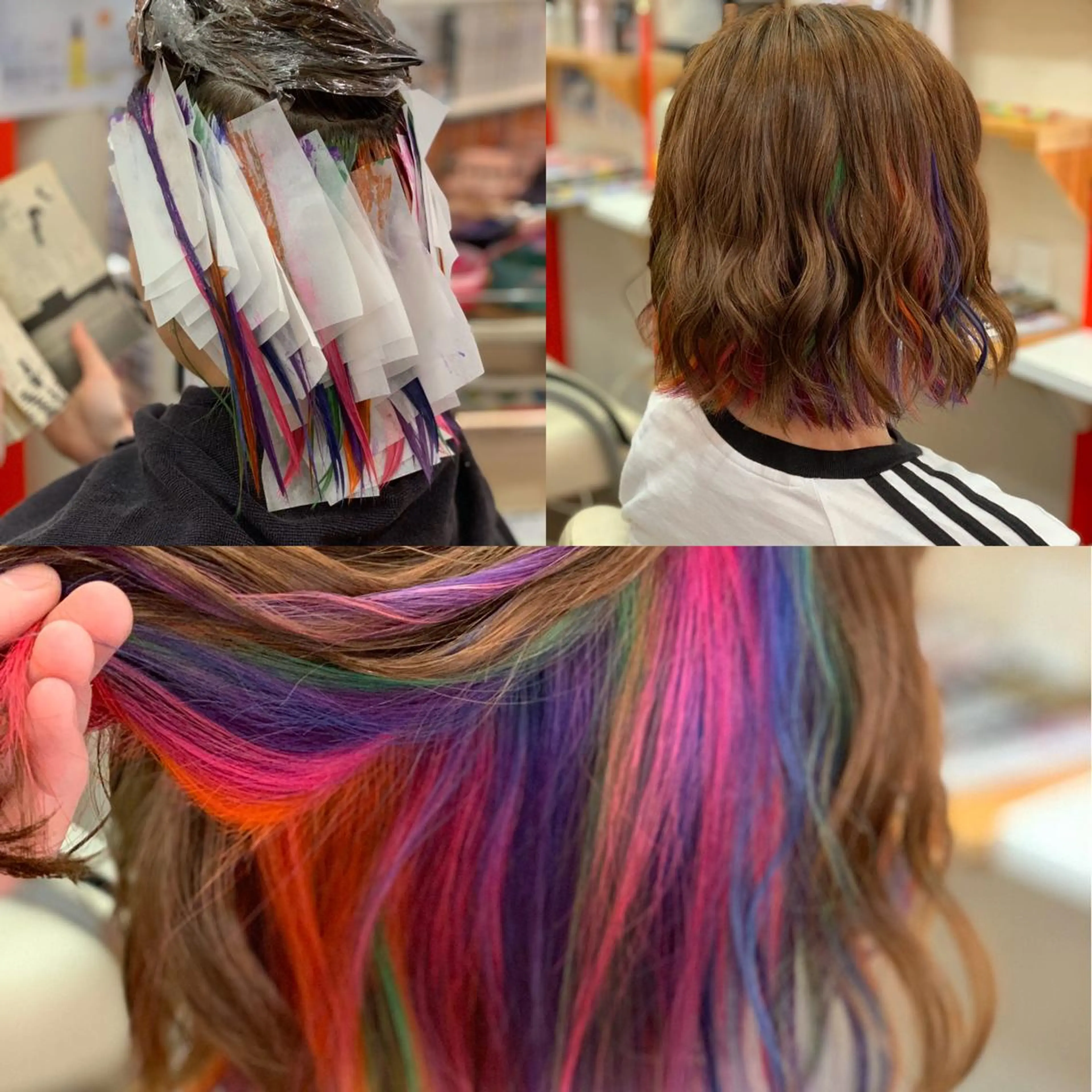 ミディアム ヘアカラー たけい ゆうきのヘアスタイル