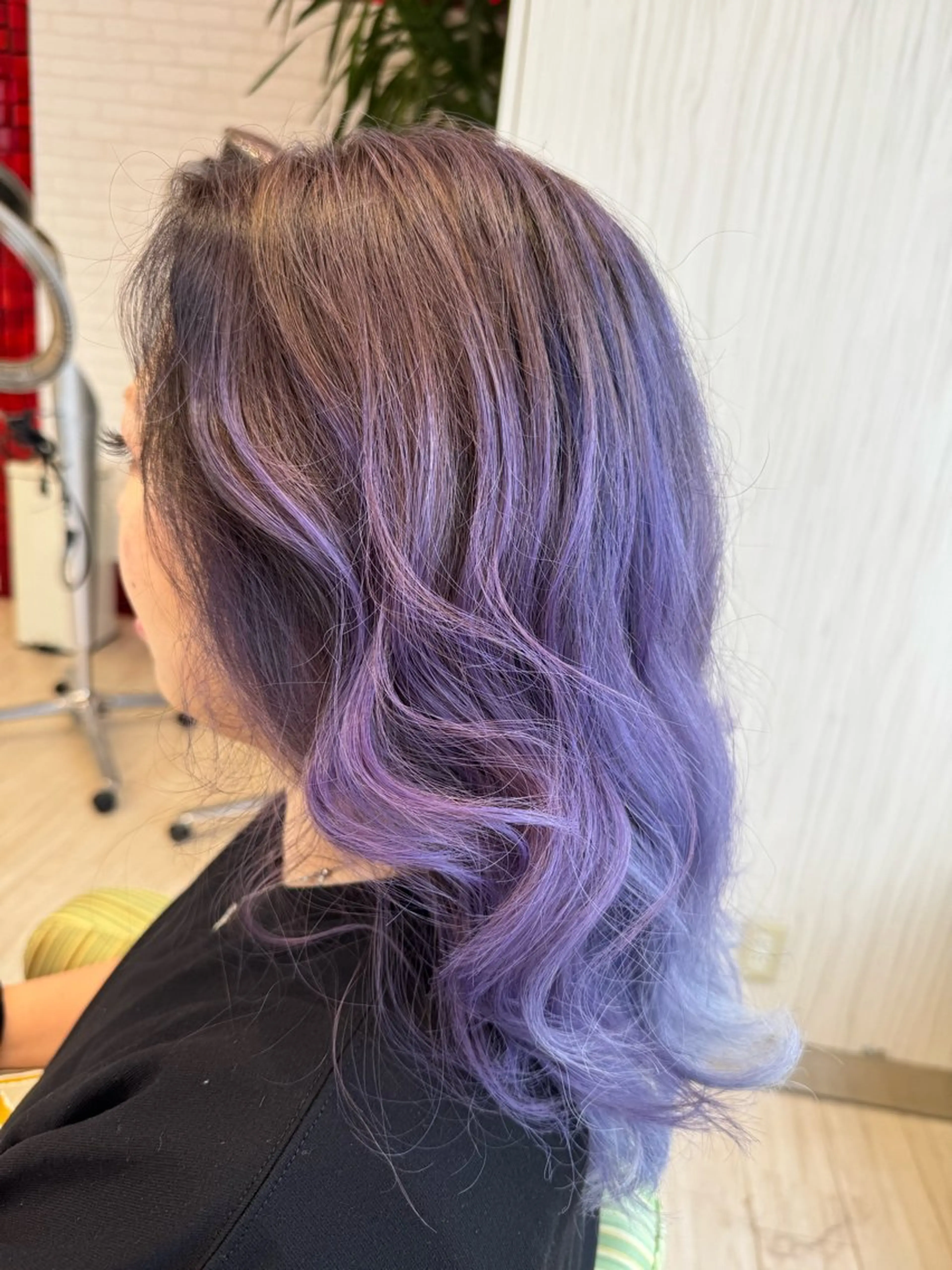 セミロング カット ヘアカラー 松尾 怜奈のヘアスタイル