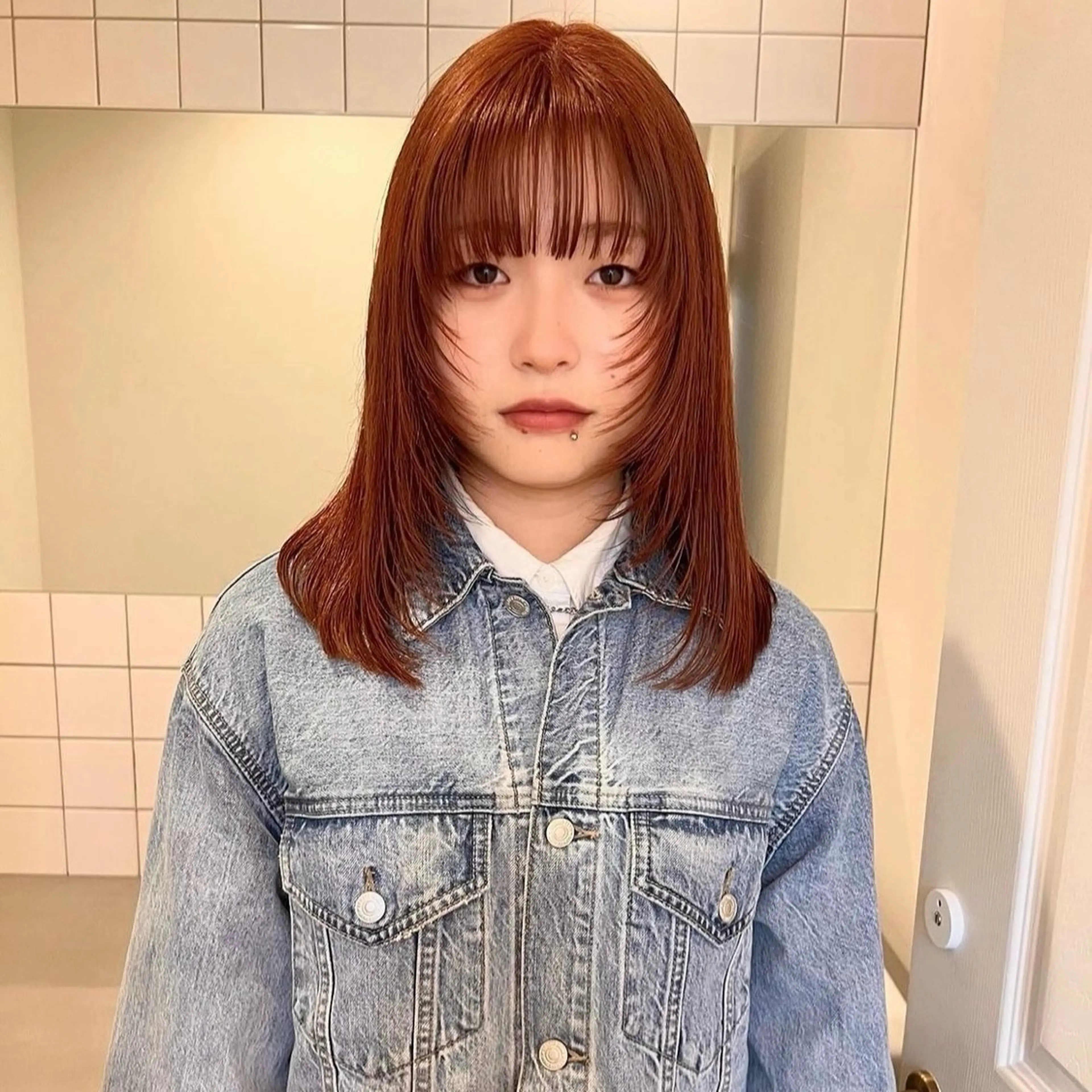 ロング カラー カット ヘアカラー arisa/暖色 /伏見/レイヤーのヘアスタイル