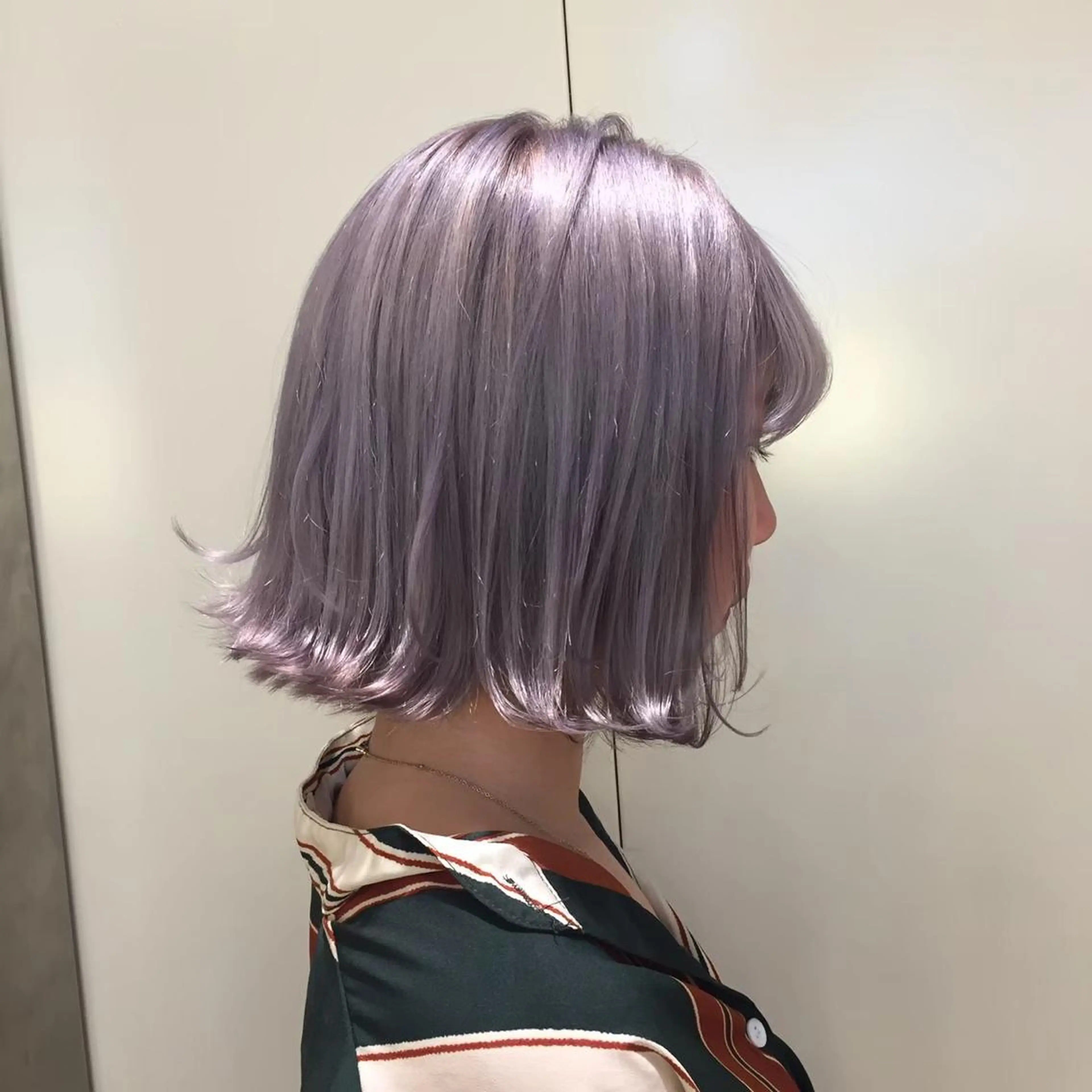 ミディアム カラー ラベンダーカラー 遠藤沙也加 /レイヤーカットのヘアスタイル