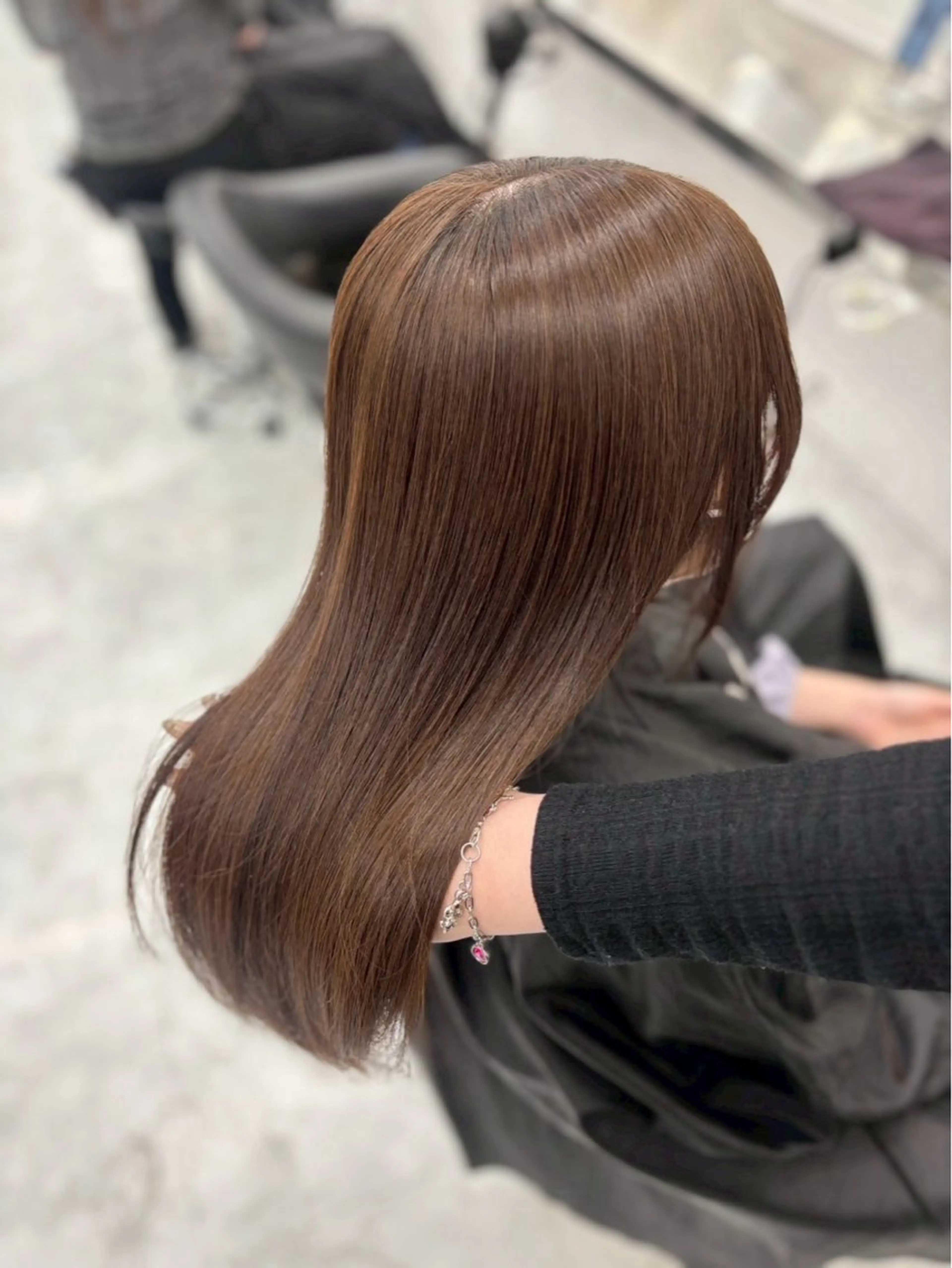 ロング カラー カット ヘアカラー 上品モテヘア🩶 karen🩶のヘアスタイル