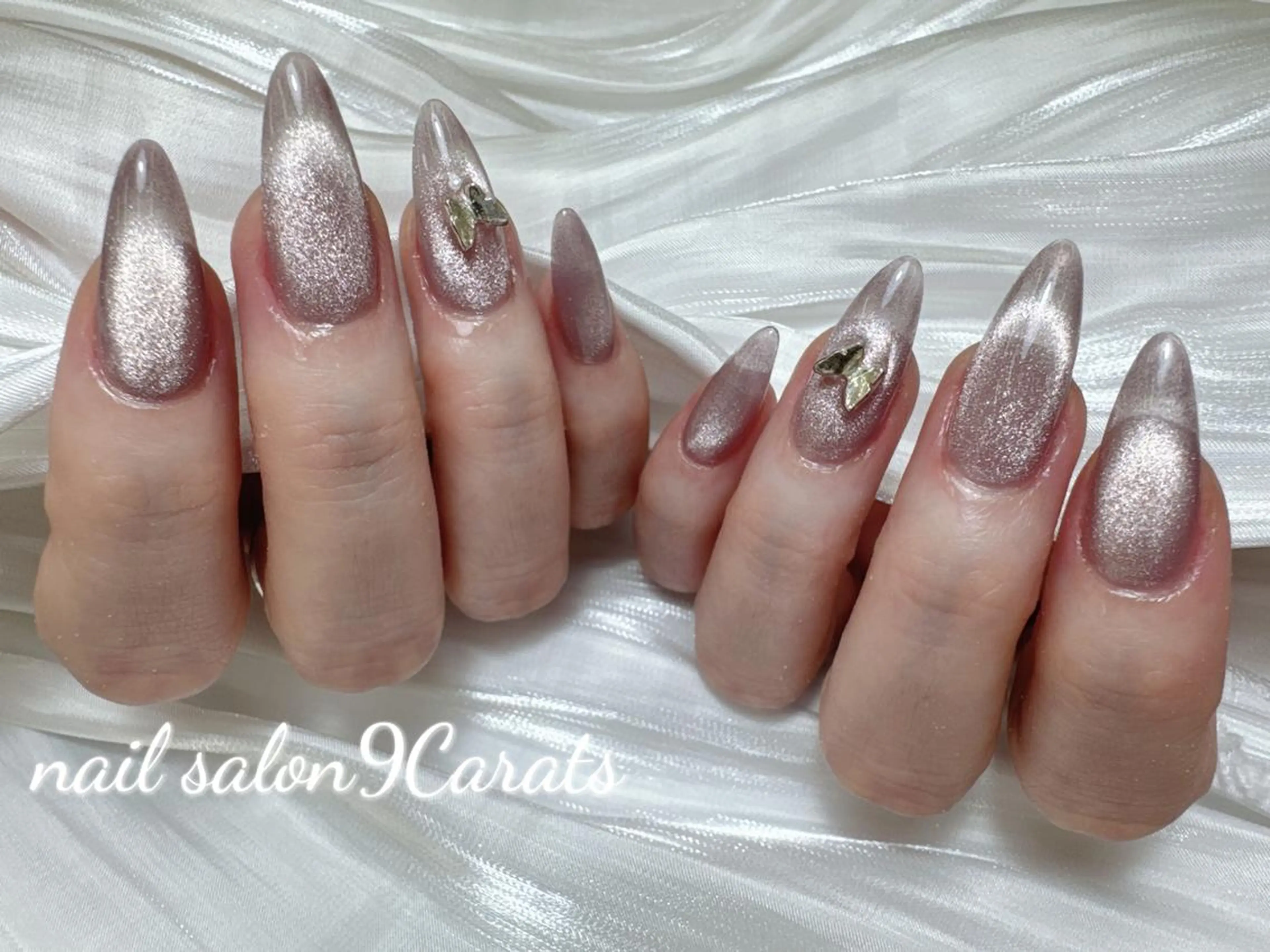 ネイル 💜ワンホンネイル ナインカラット💎のネイルデザイン