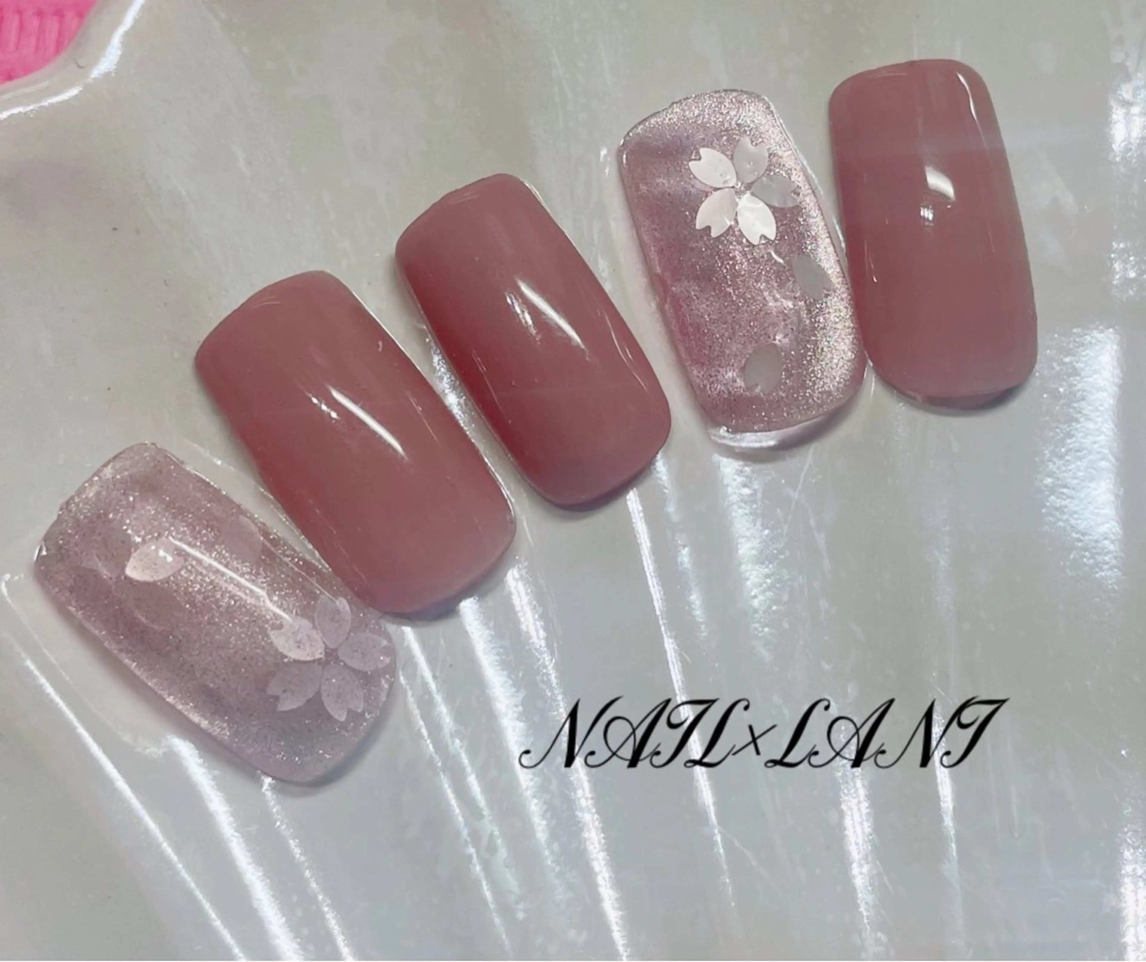 ネイル フットネイル ジェルネイル マグネットネイル パラジェル 一之瀬 柚季のネイルデザイン