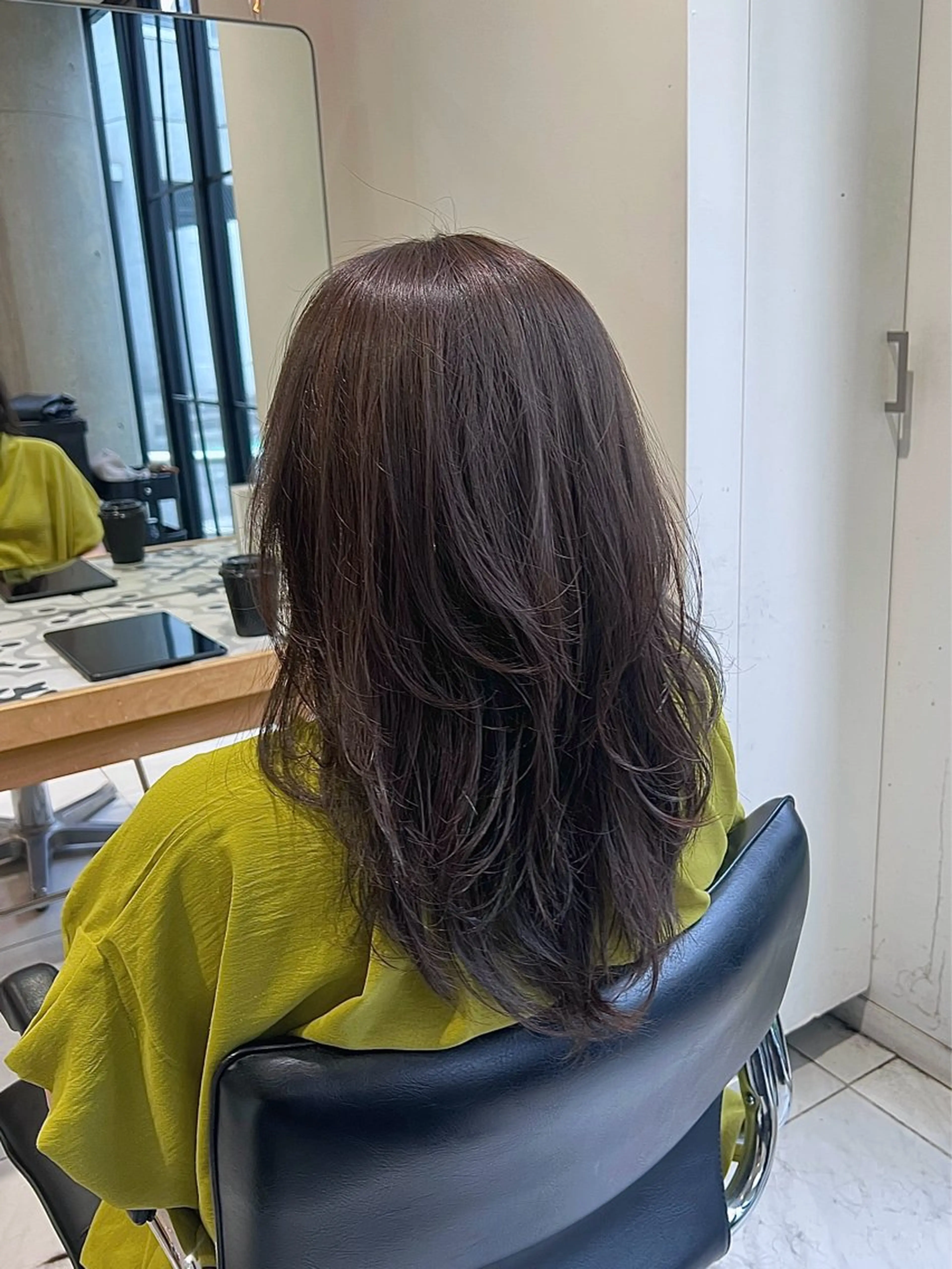 ロング ハイレイヤー レイヤーカット 縮毛矯正/ブリーチ 🏖️MIREIのヘアスタイル