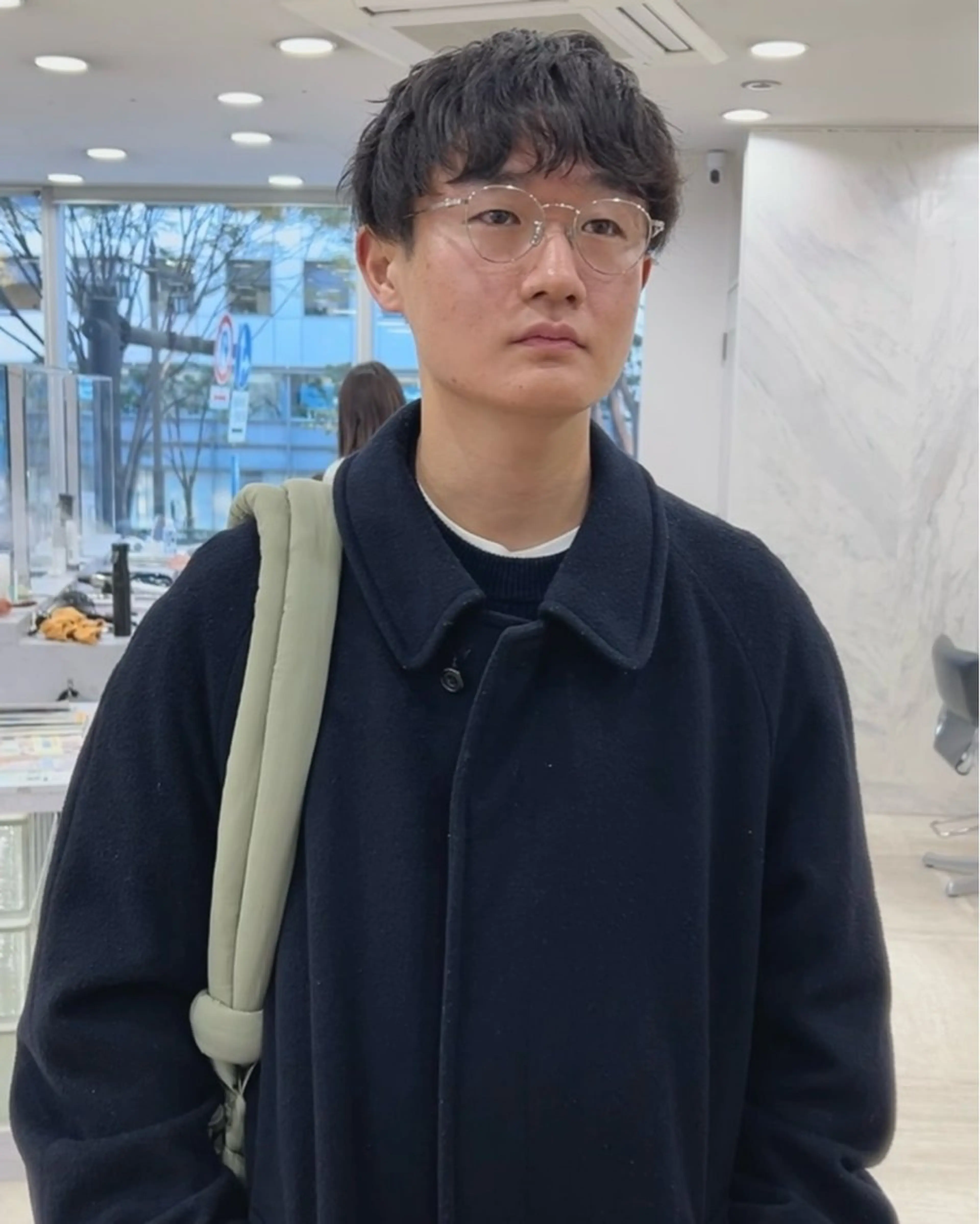 ショート パーマ カット 海/ミディアムレ イヤー/メンズカットのヘアスタイル