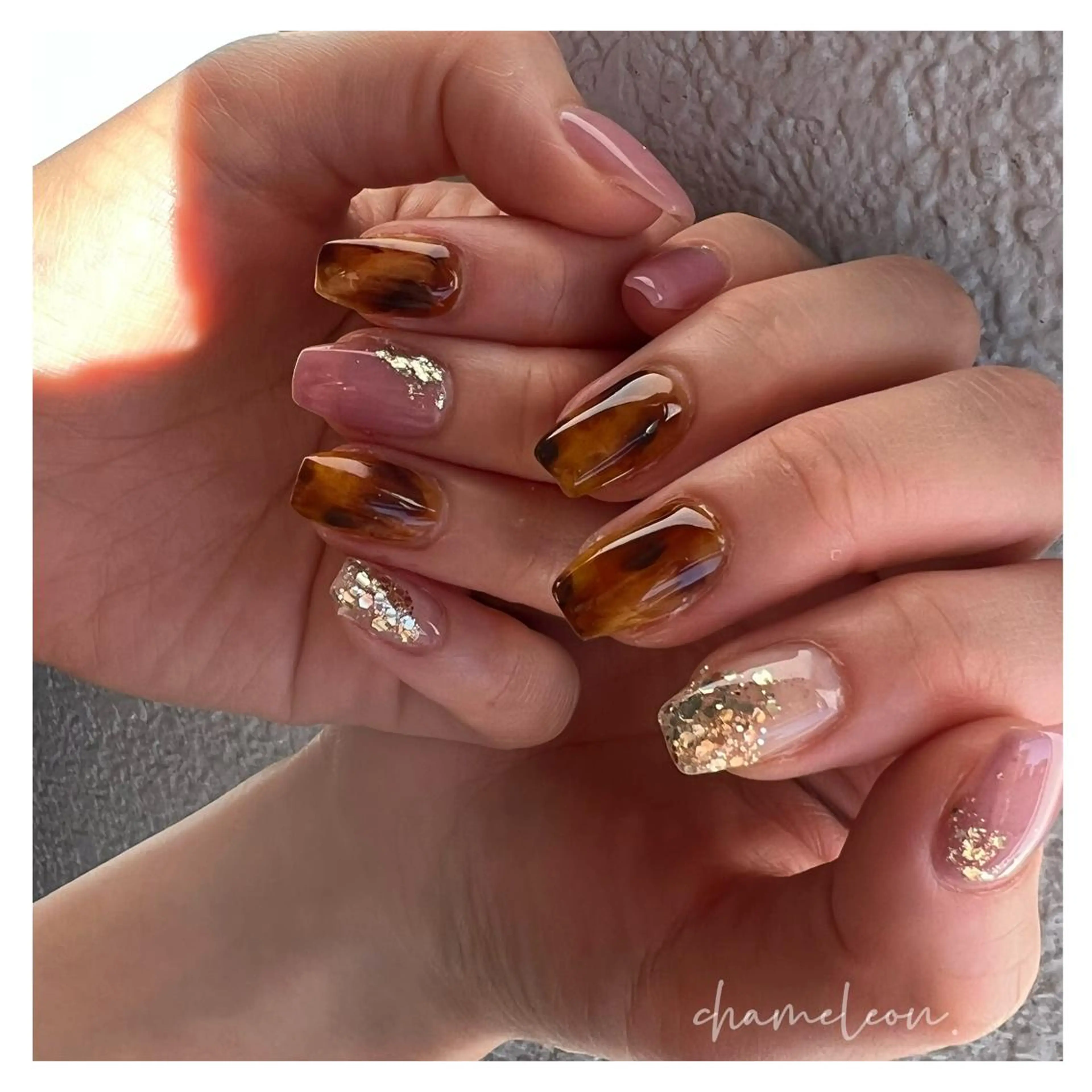 ネイル ハンドネイル 《カメレオン》 西田美輝のヘアスタイル