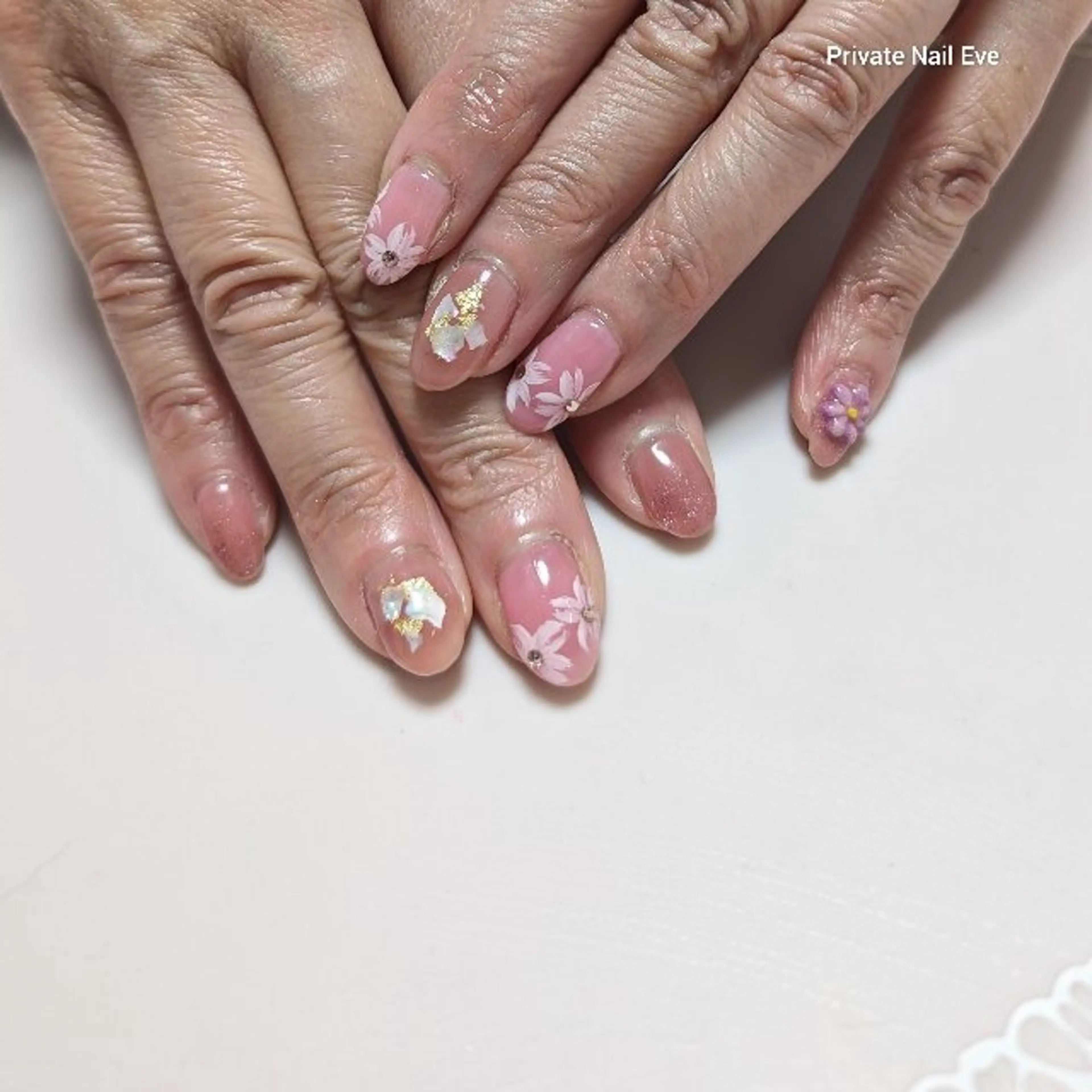 ネイル 桜ネイル ハンドネイル ネイル junkoのネイルデザイン