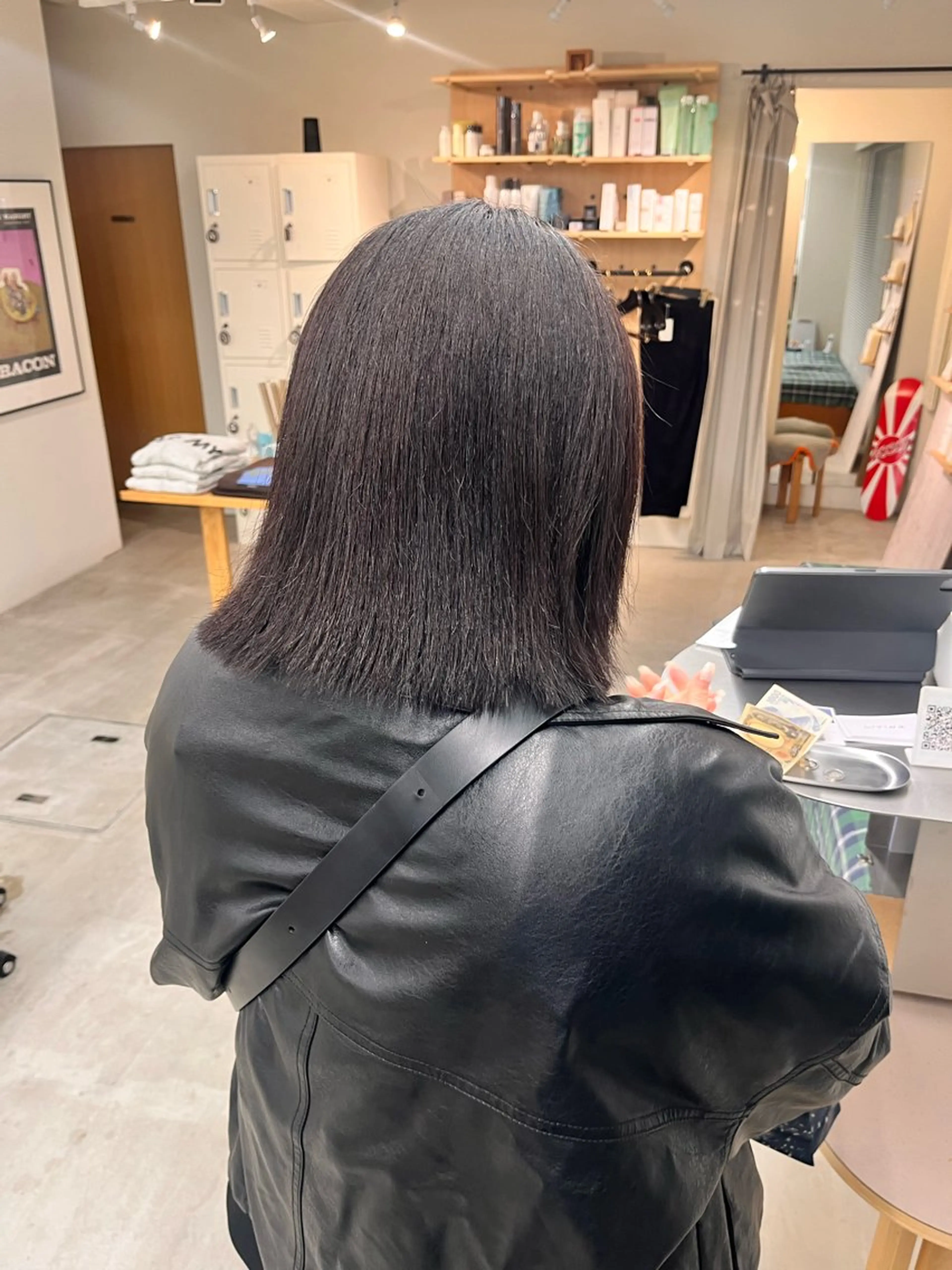 ミディアム 外ハネヘア マミ🌱 ボブ/津田沼のヘアスタイル