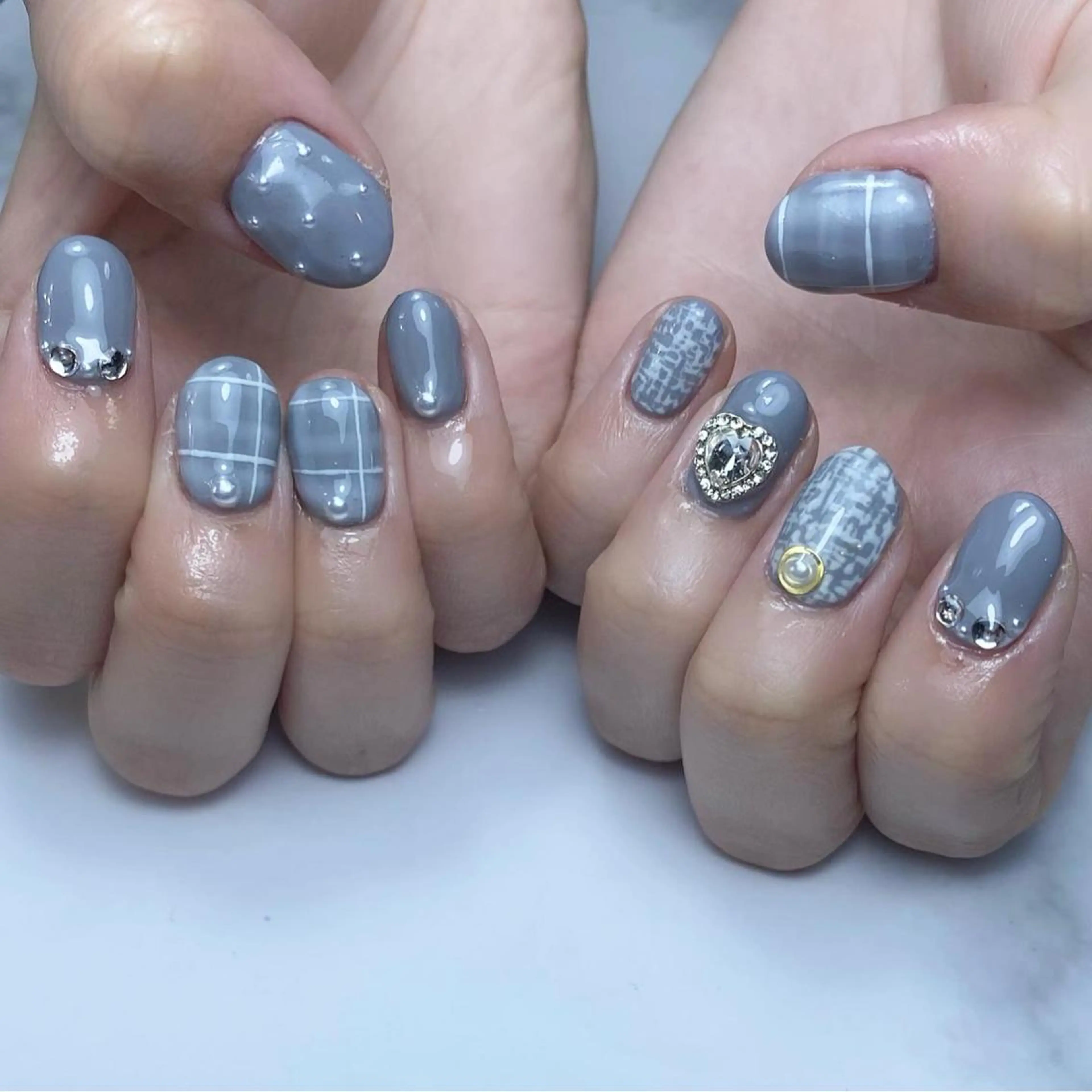 ネイル ツイードネイル Nail ameria megu所属・ameria meguのネイルデザイン