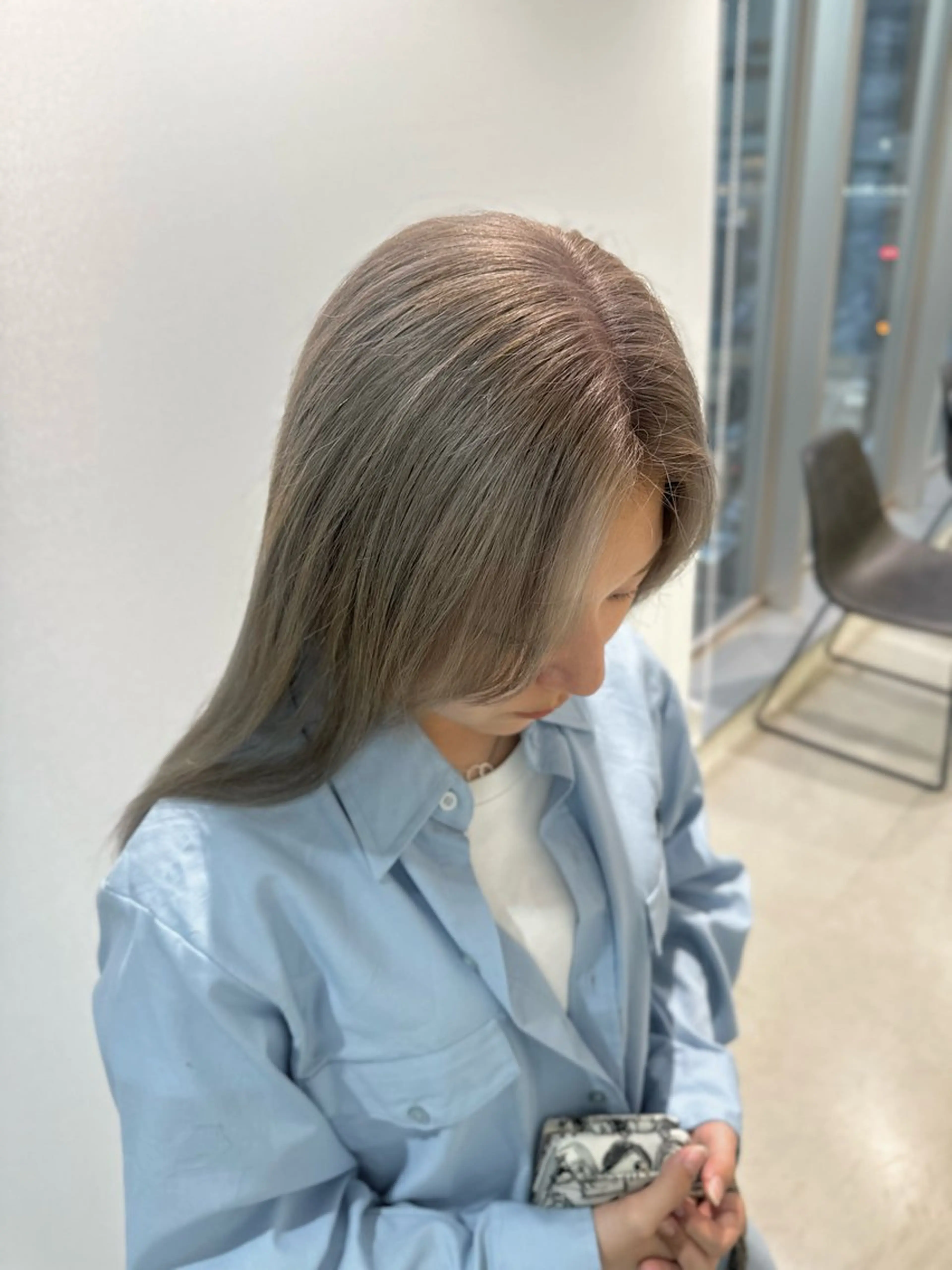 ロング カラー ヘアカラー トリートメント 店長　MANAMI ／ブリーチ／骨格ボブのヘアスタイル