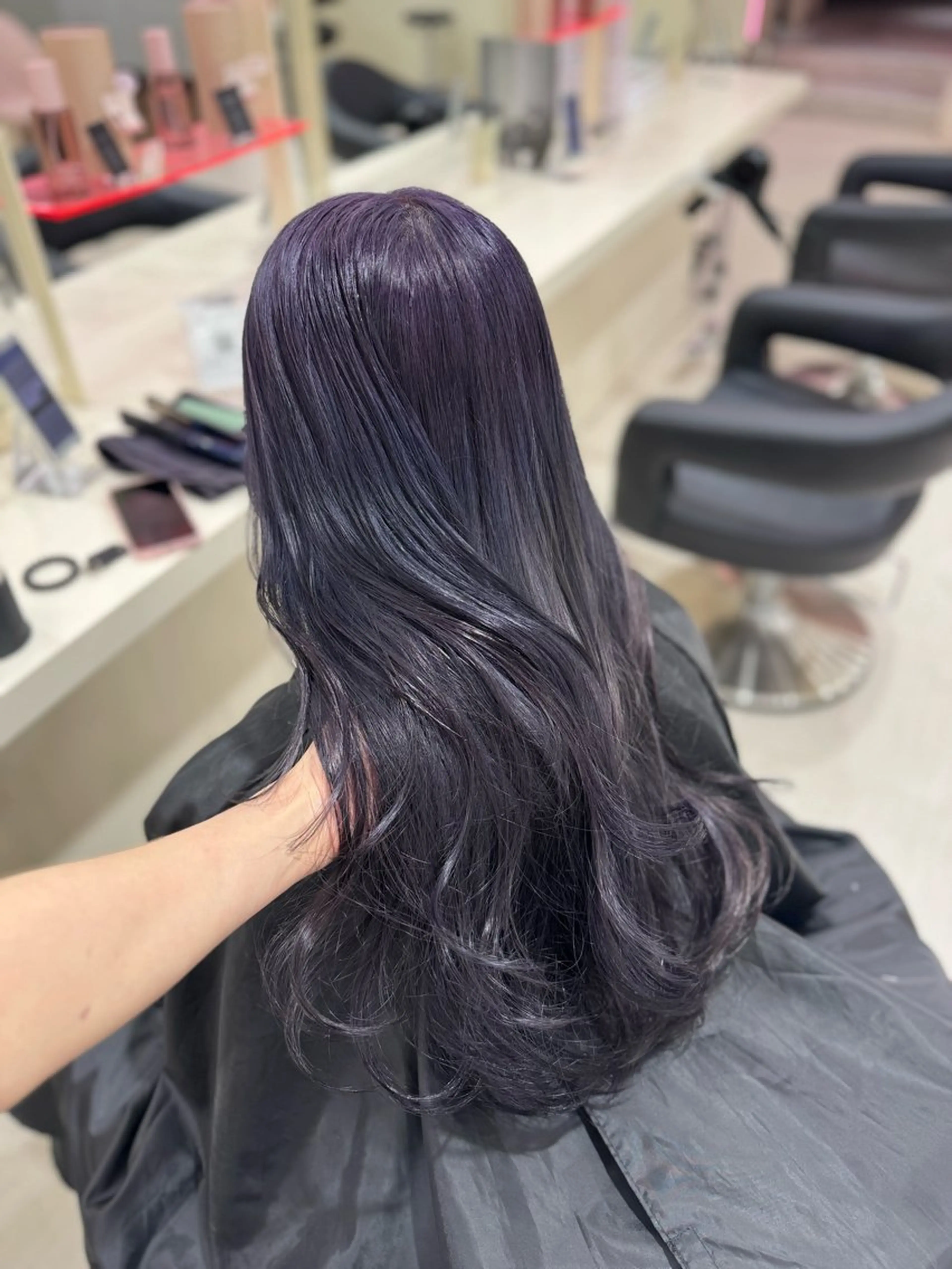 ロング ヘアカラー 🩷モテ髪＆透明感 🩷ミルクティー🩷のヘアスタイル