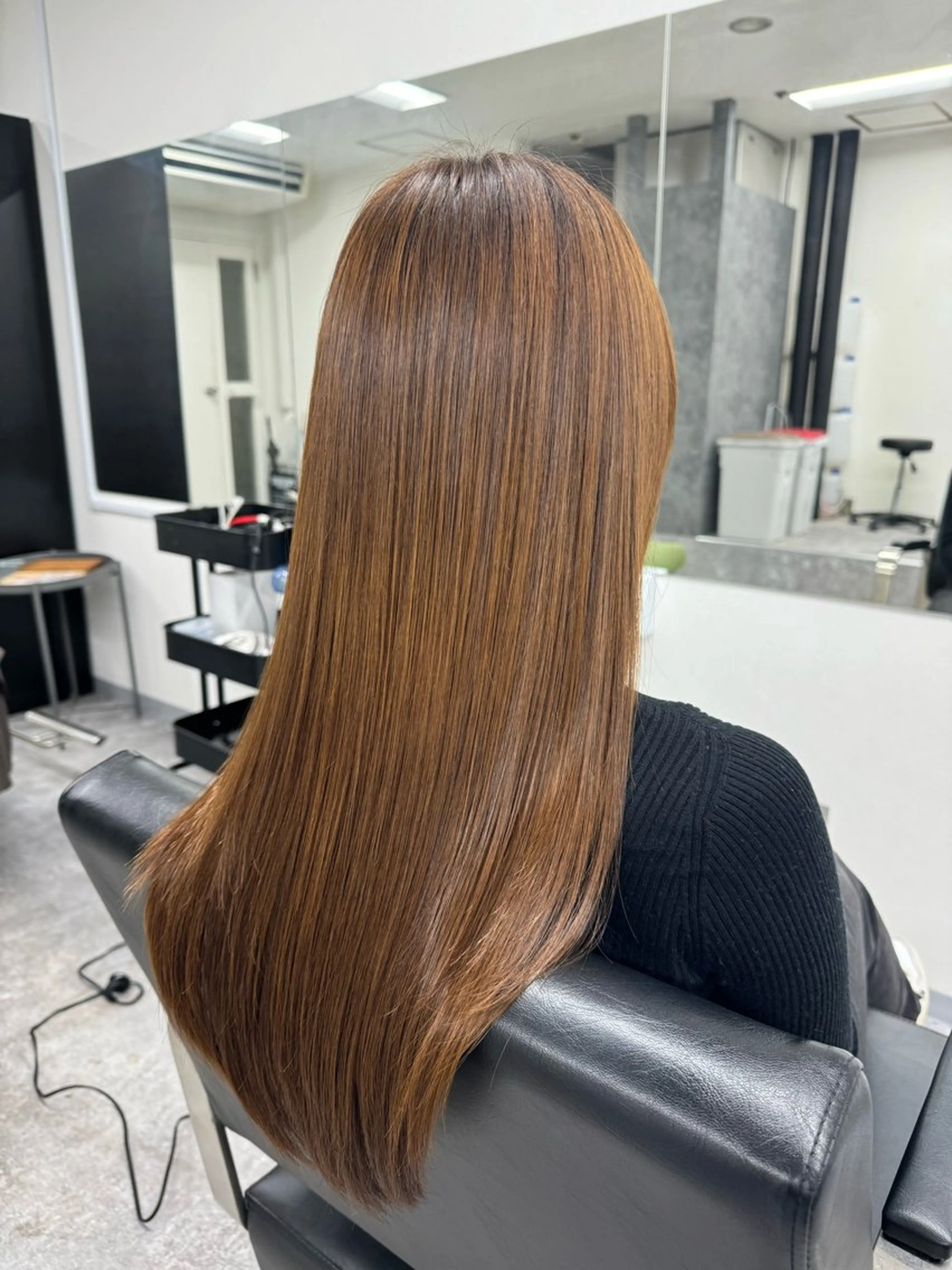 セミロング 髪質改善 トリートメント 酸熱トリートメント トリートメント Eir 神戸所属・髪質改善/縮毛矯正 長井 美佐子のヘアスタイル