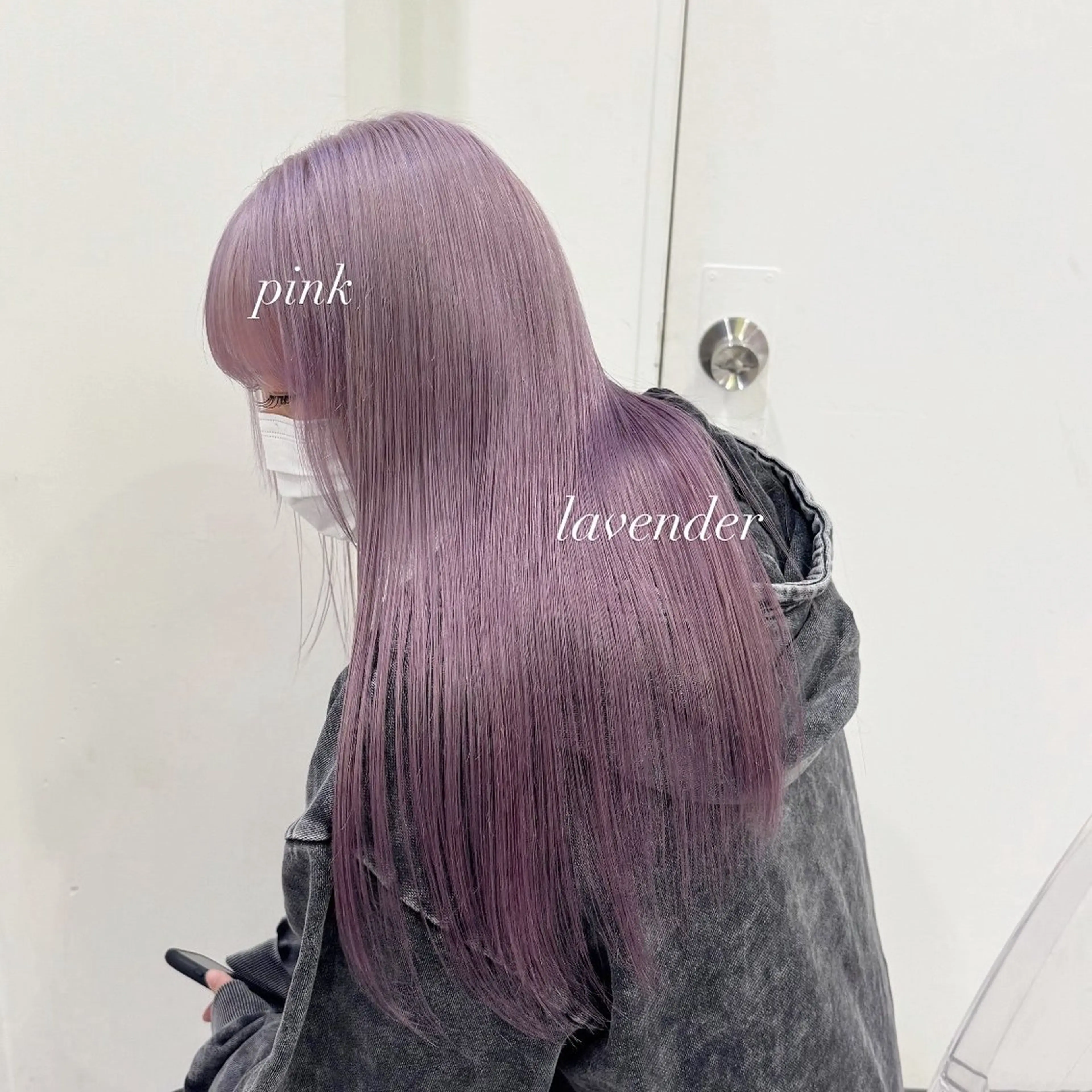 ロング カラー ヘアカラー ダメージレスハイ トーン💖kanonのヘアスタイル