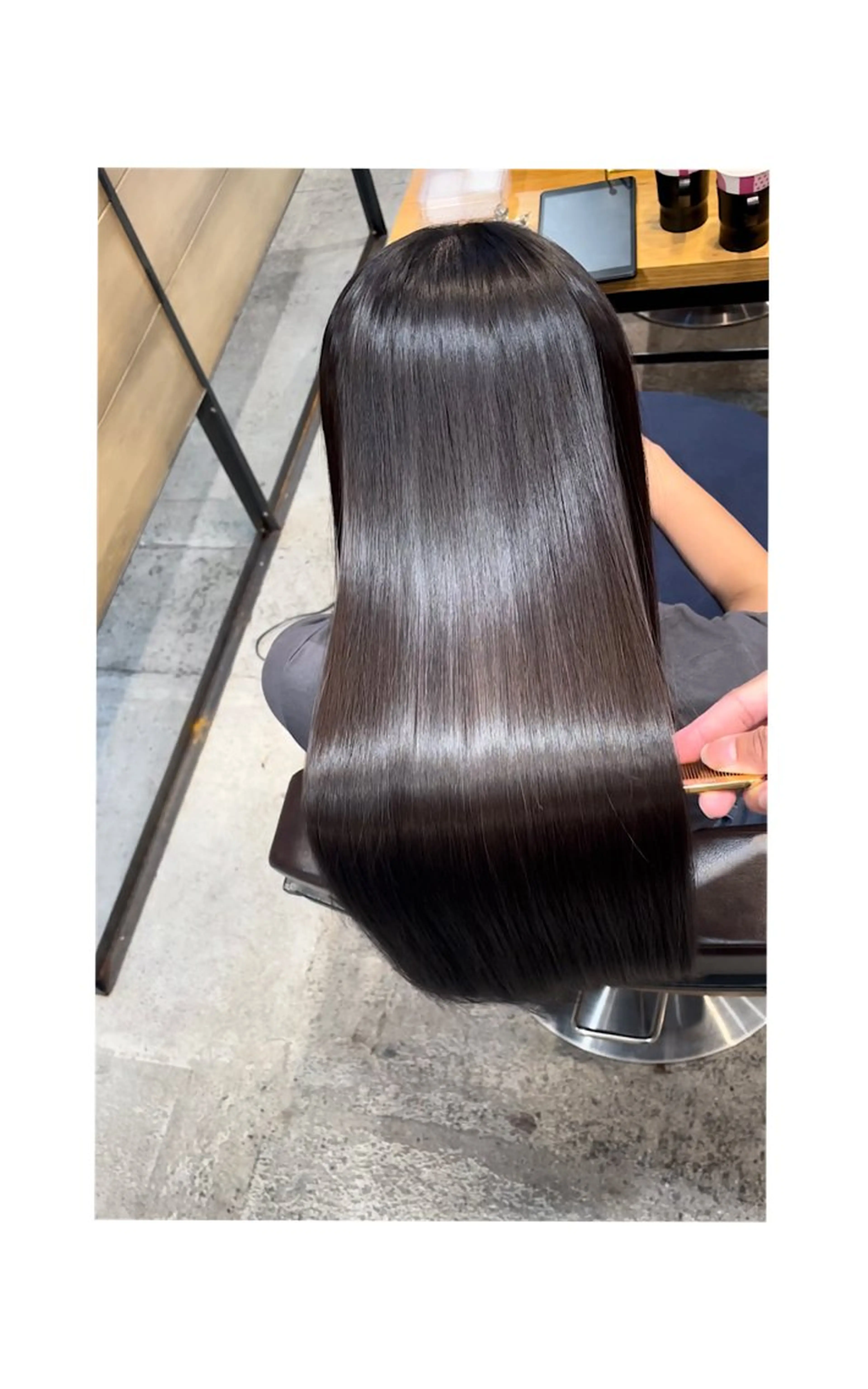 ロング カット ヘアカラー 縮毛矯正 トリートメント HANARE by youres hair 神楽坂所属・神楽坂/縮毛矯正/ 髪質改善/香村優弥のヘアスタイル