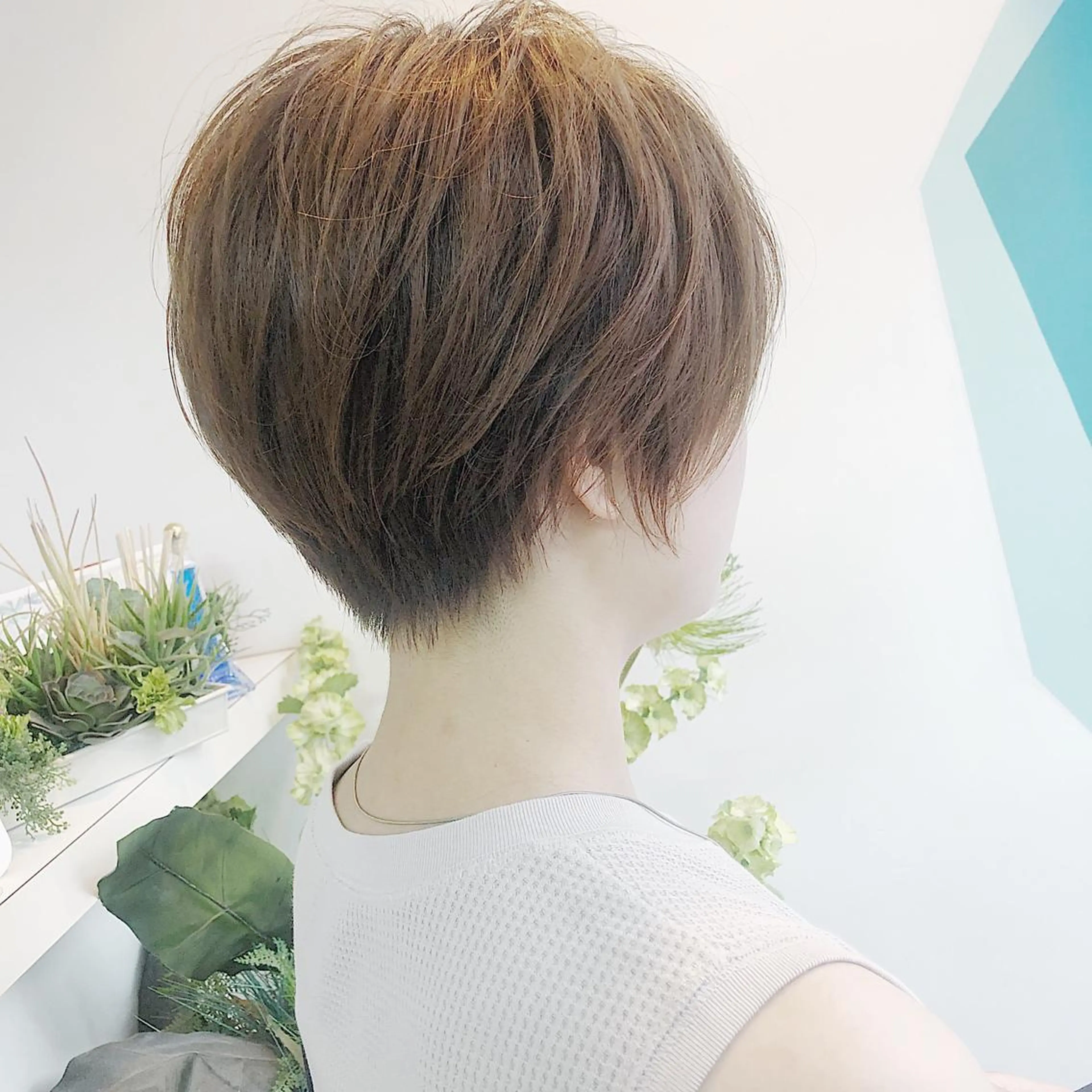 ショート カラー ショートボブ縮毛矯正 髪質改善のプロ山道潤のヘアスタイル