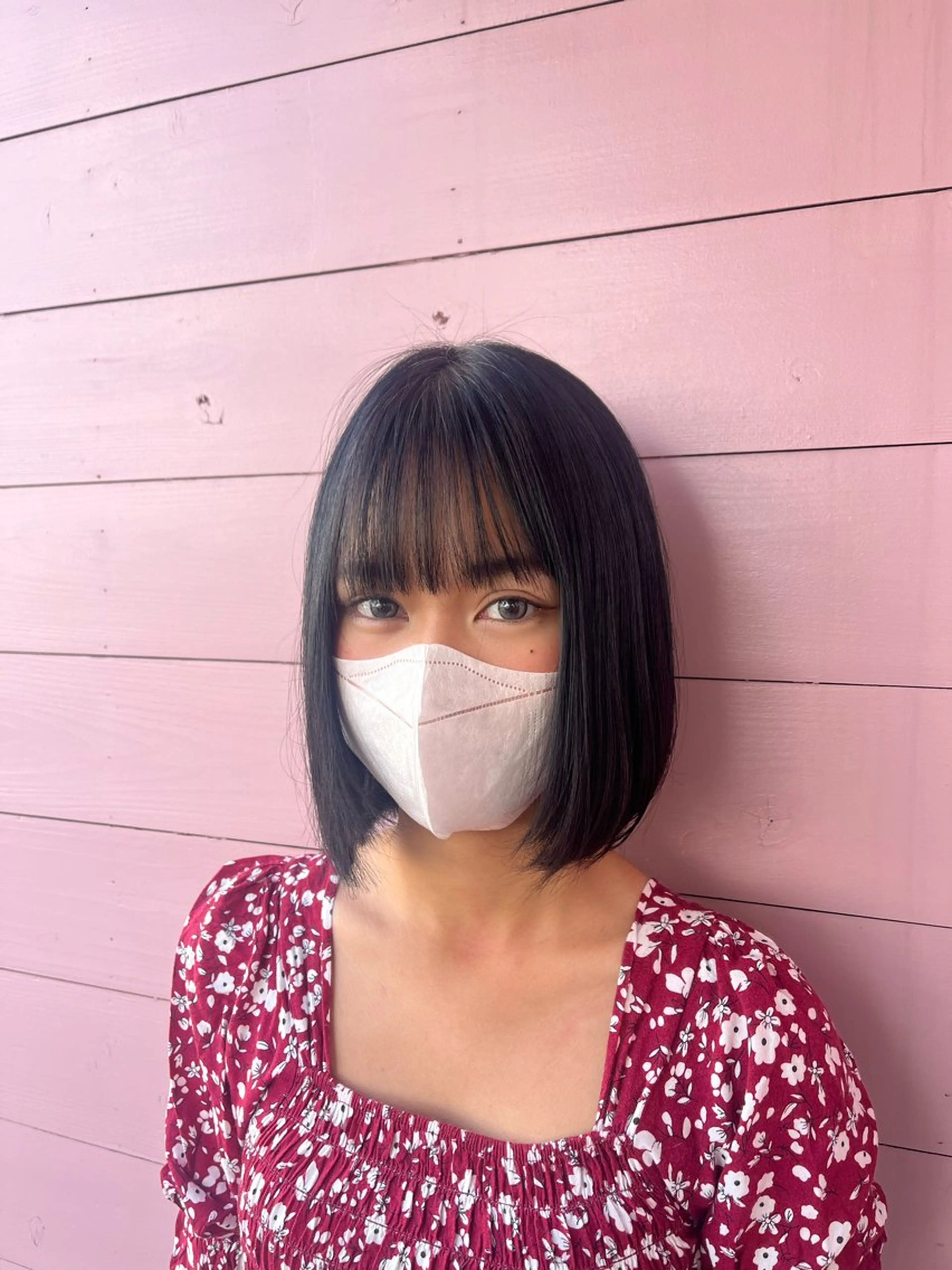 ショート パーマ キッズ ベージュカラー⌇﻿ くびれヘア.𐙚心音のヘアスタイル