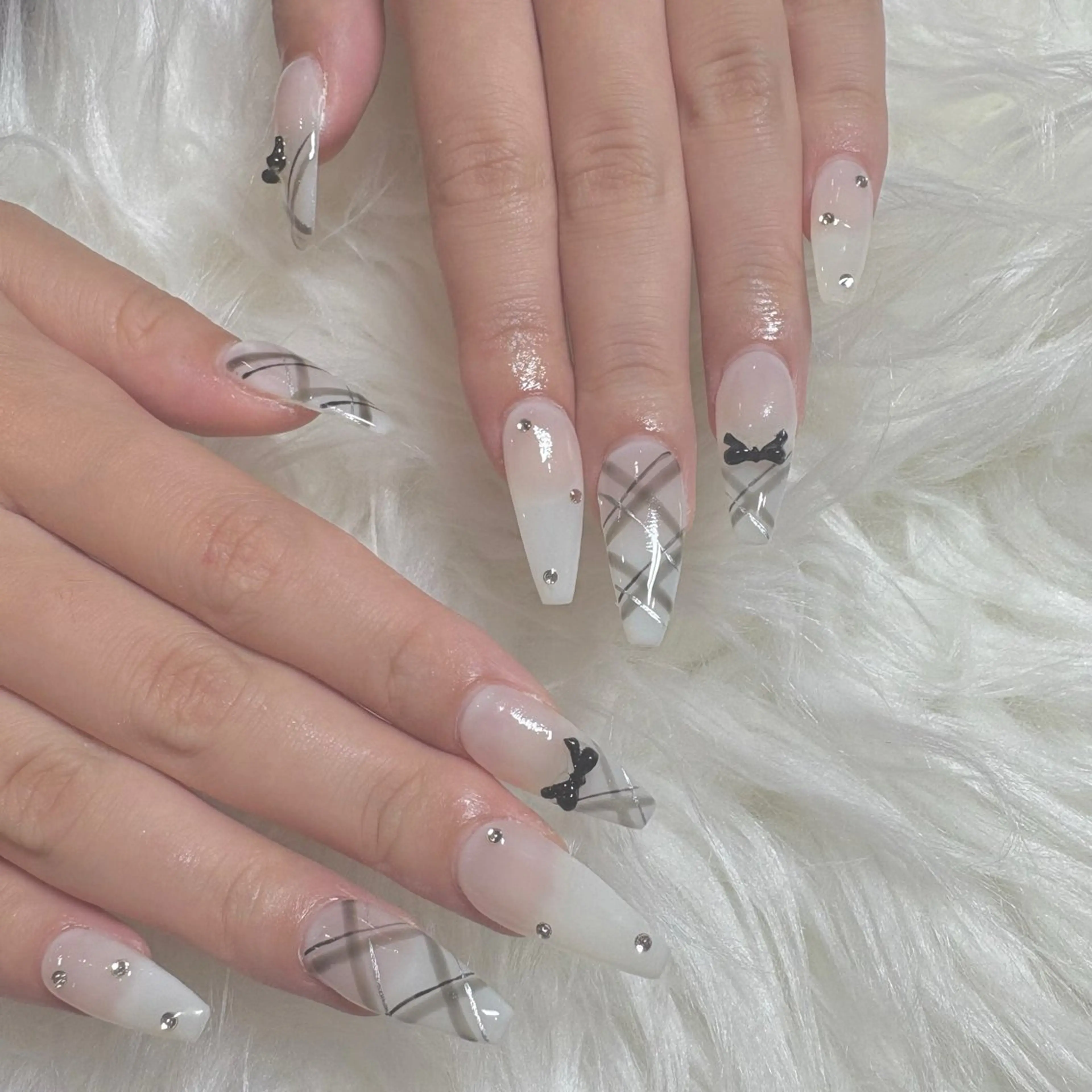 【アート6本以上】🩵チップ10本長さだし🩵持ち込み120分(ご新規様オフ無料/リピーター様¥1100)＊パーツ代別途の写真