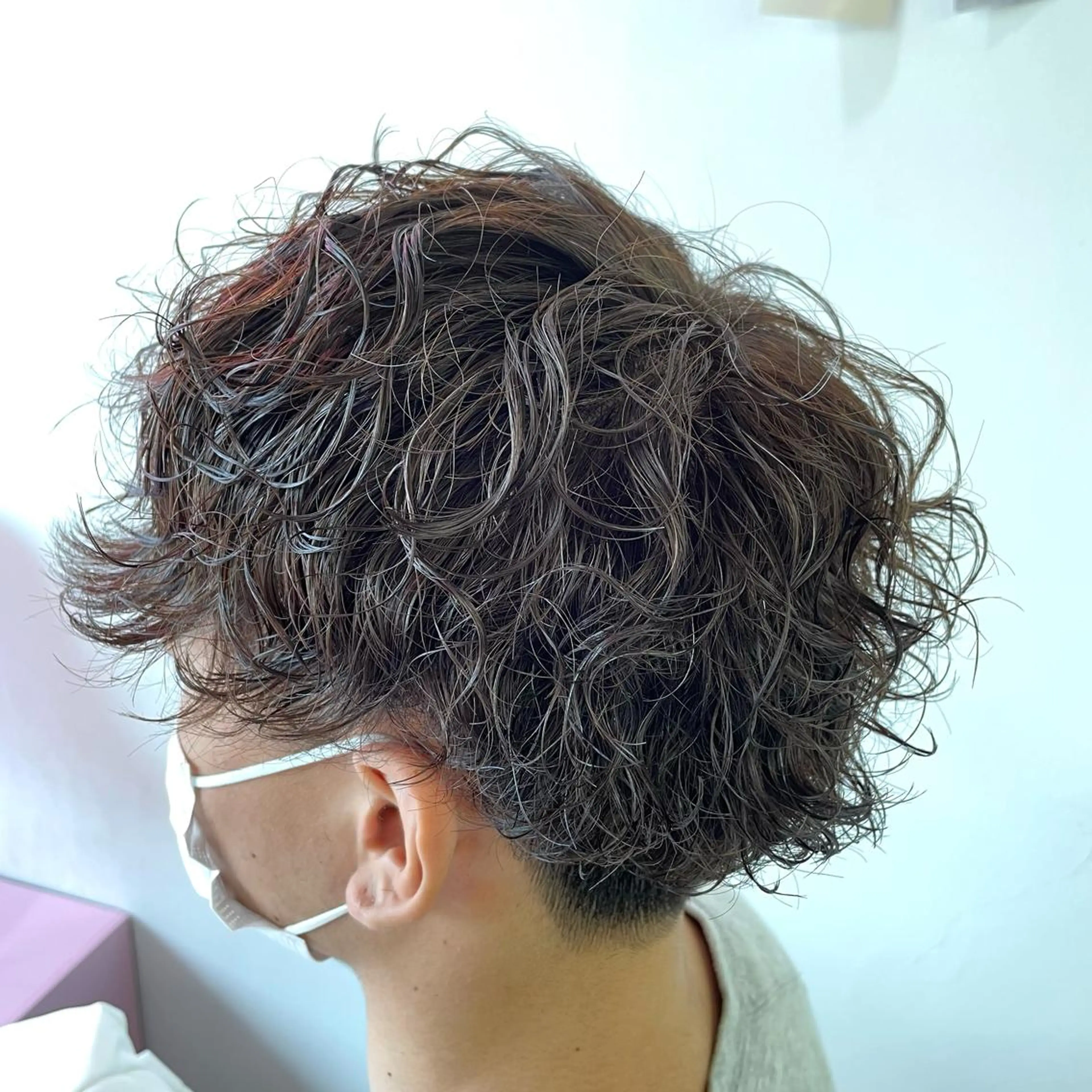 パーマ メンズ メンズパーマ スパイラルパーマ メンズ特化/パーマ/ ブリーチ/福島 千颯のヘアスタイル