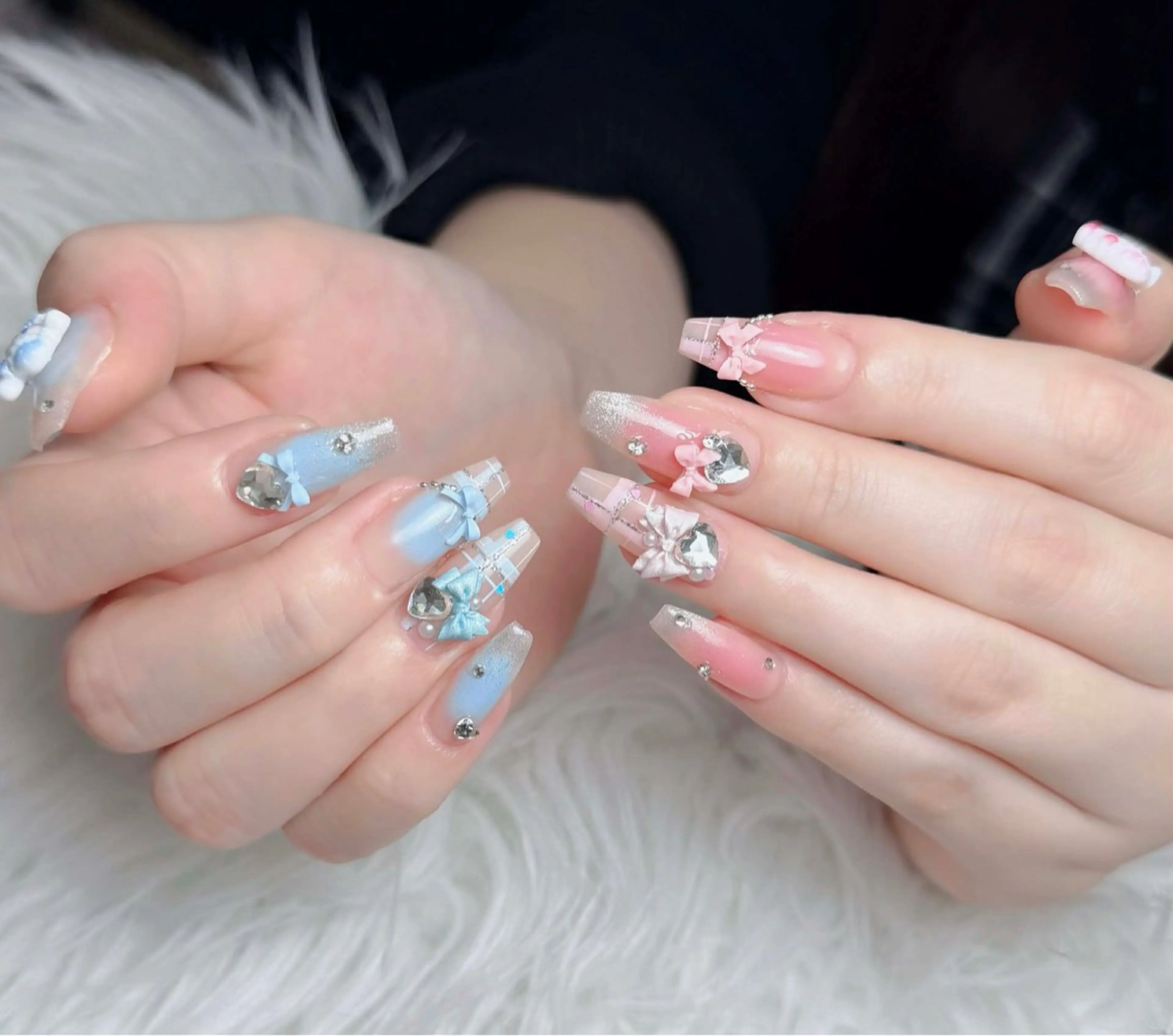 ネイル アートネイル 韓国ネイル 持ち込み ワンホンネイル ハンドネイル Lenie Nail Salonのネイルデザイン