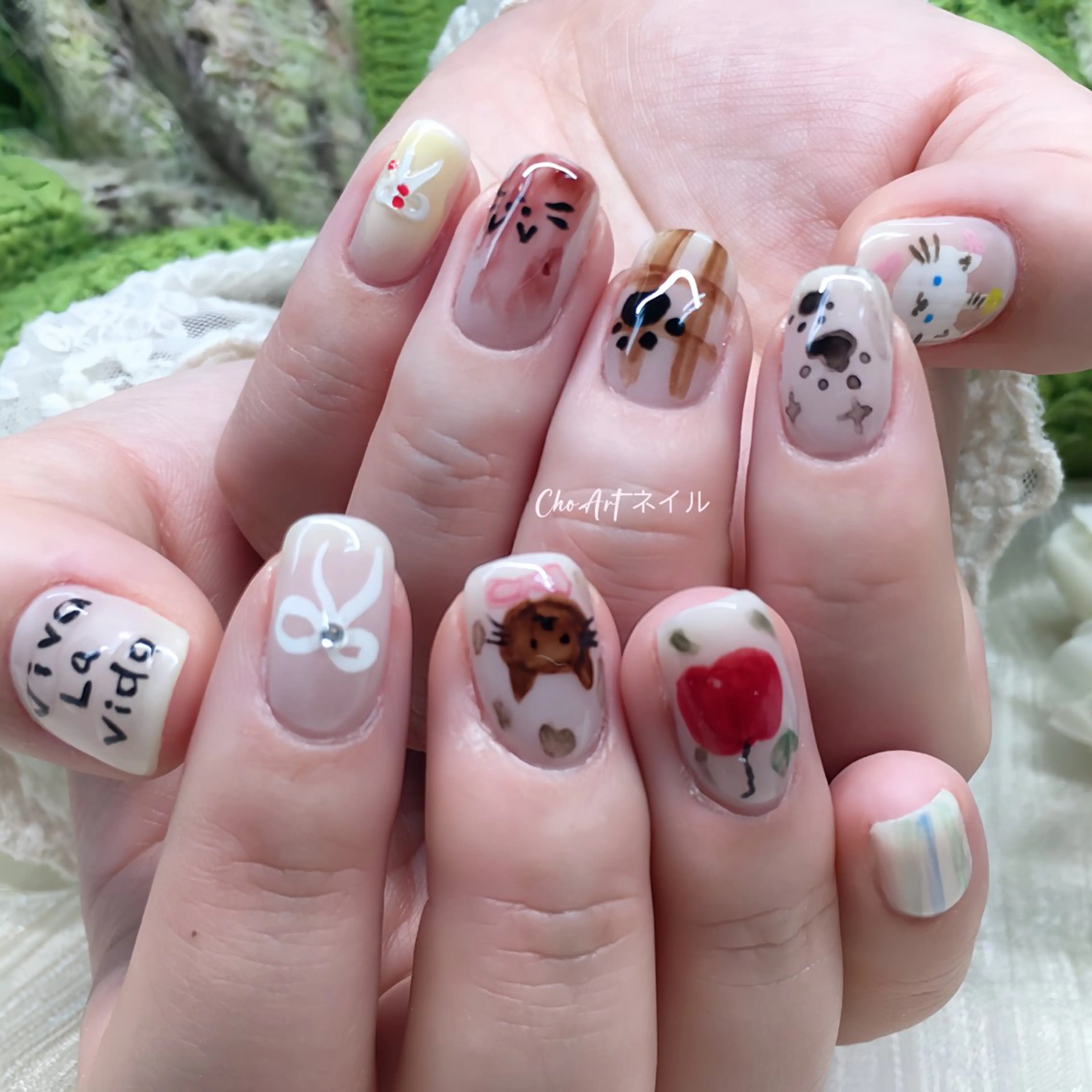 ネイル アートネイル Cho Artネイル所属・ronronne .のネイルデザイン