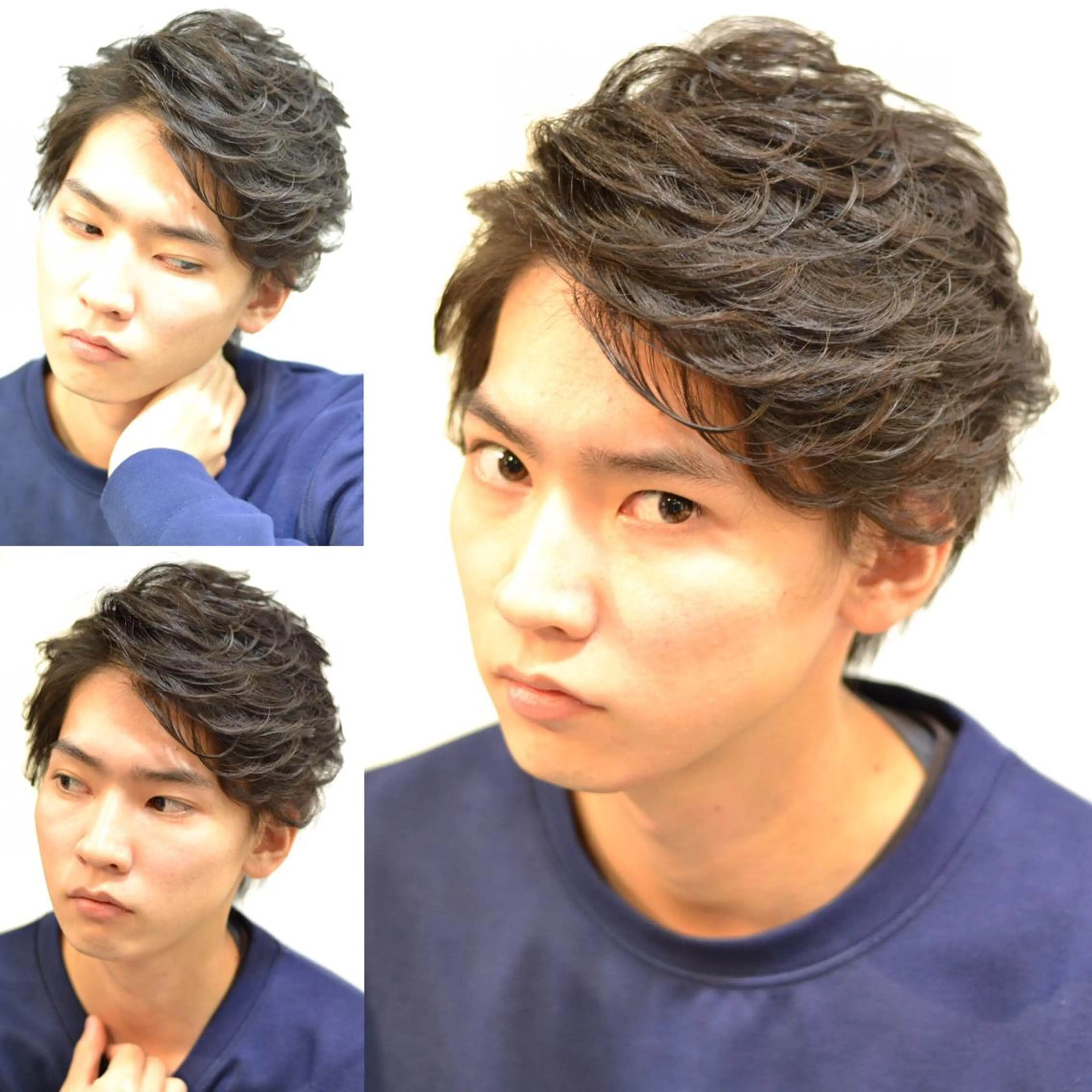 ショート パーマ メンズ 大木 拓瑞のヘアスタイル