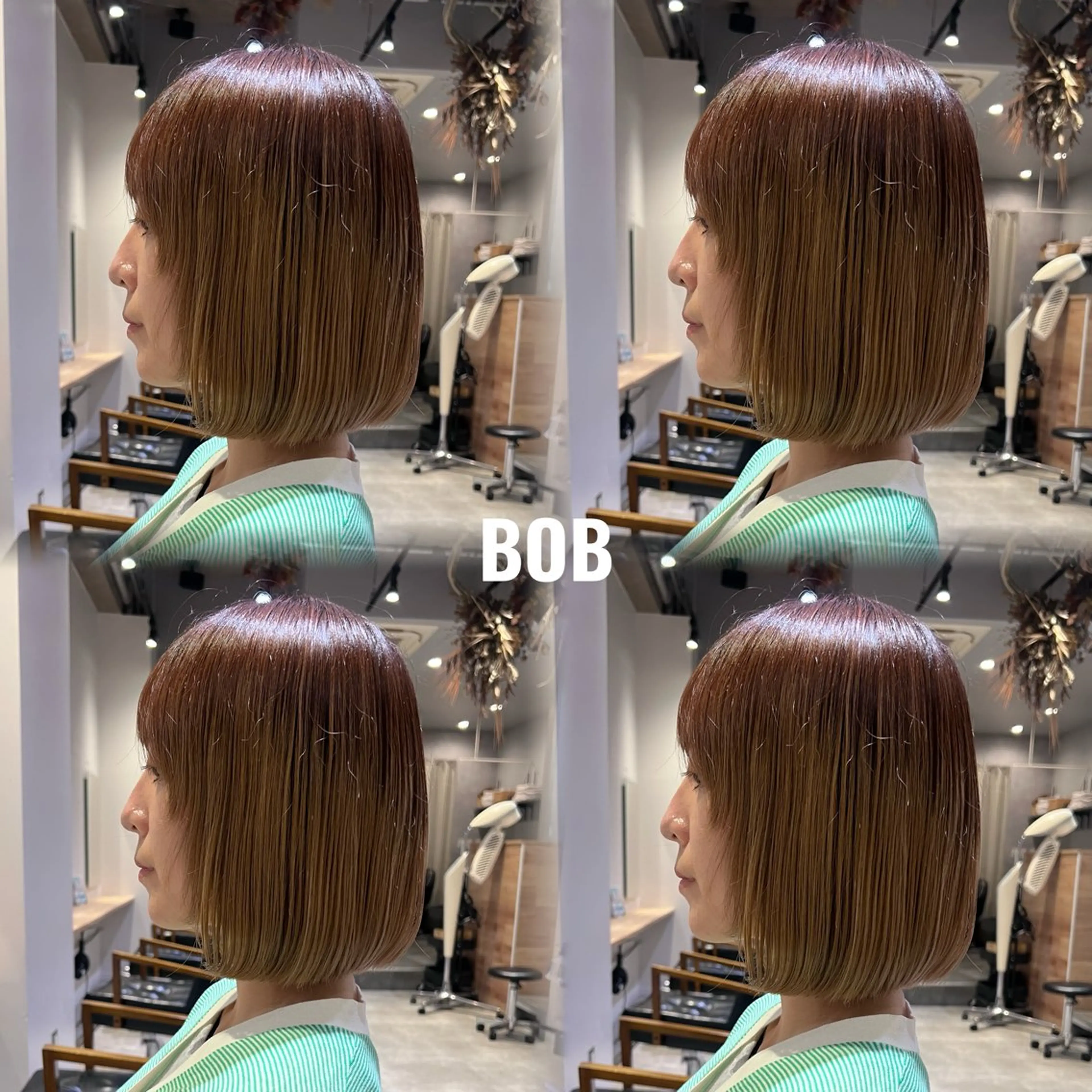 ショート 前下がりボブ ボブ くせ毛 韓国風ヘア ショートヘア 🫧三浦 未流/ ボブ/イヤリングのヘアスタイル