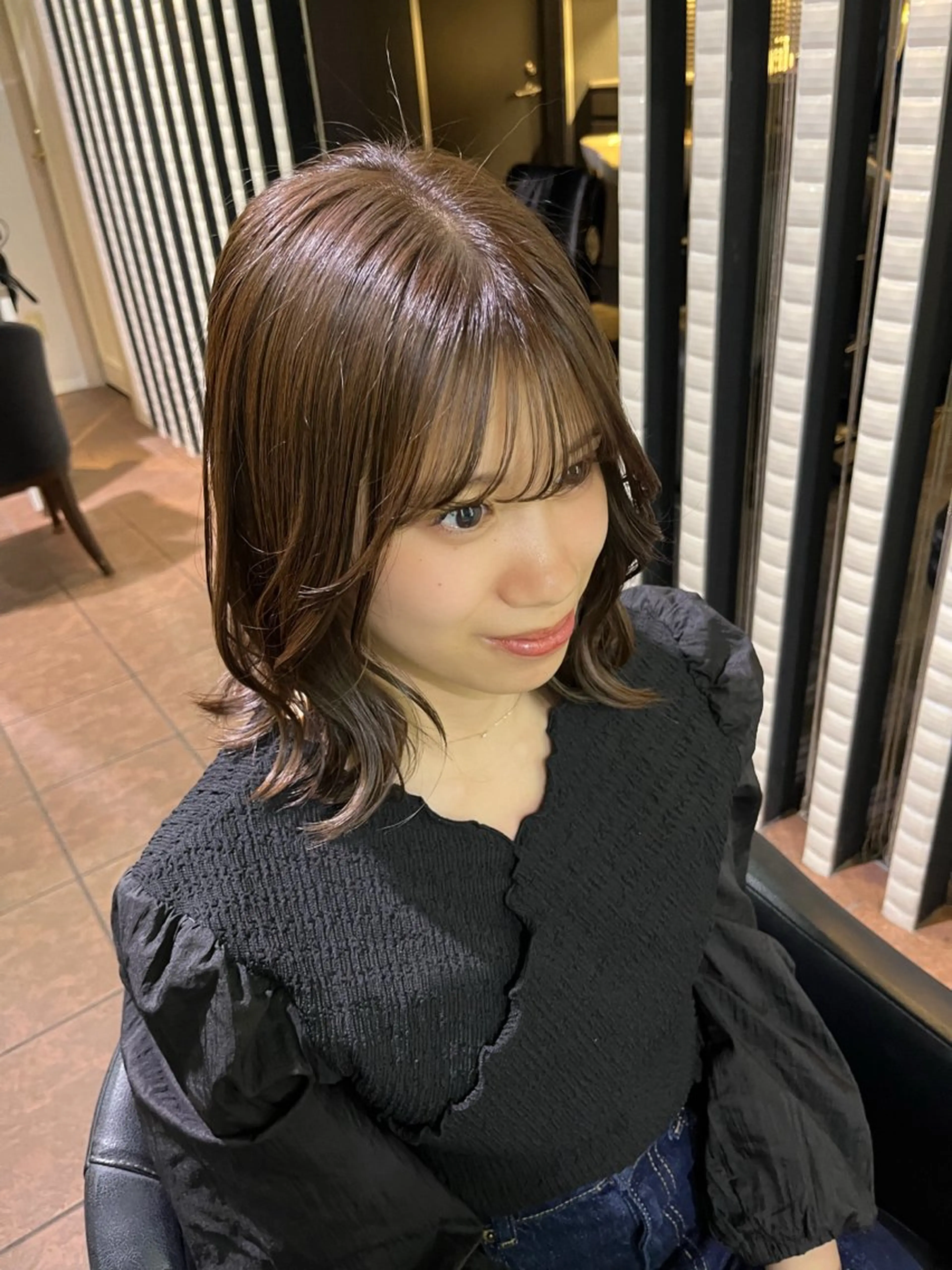 カラー 都築 明日香のヘアスタイル